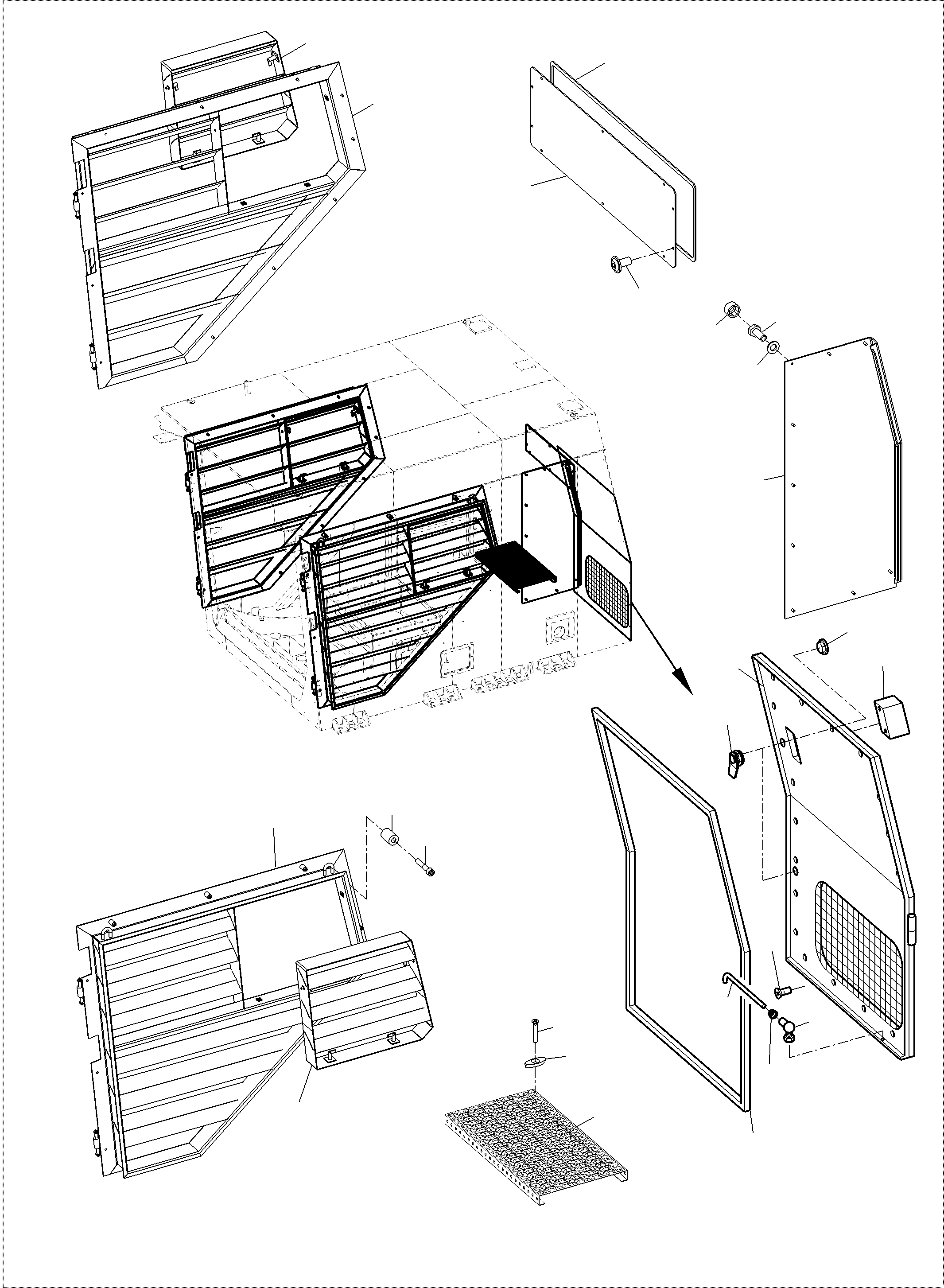 Komatsu parts book diagram for PC4000-6 S/N 08248: OPERATOR'S CAB PART 2