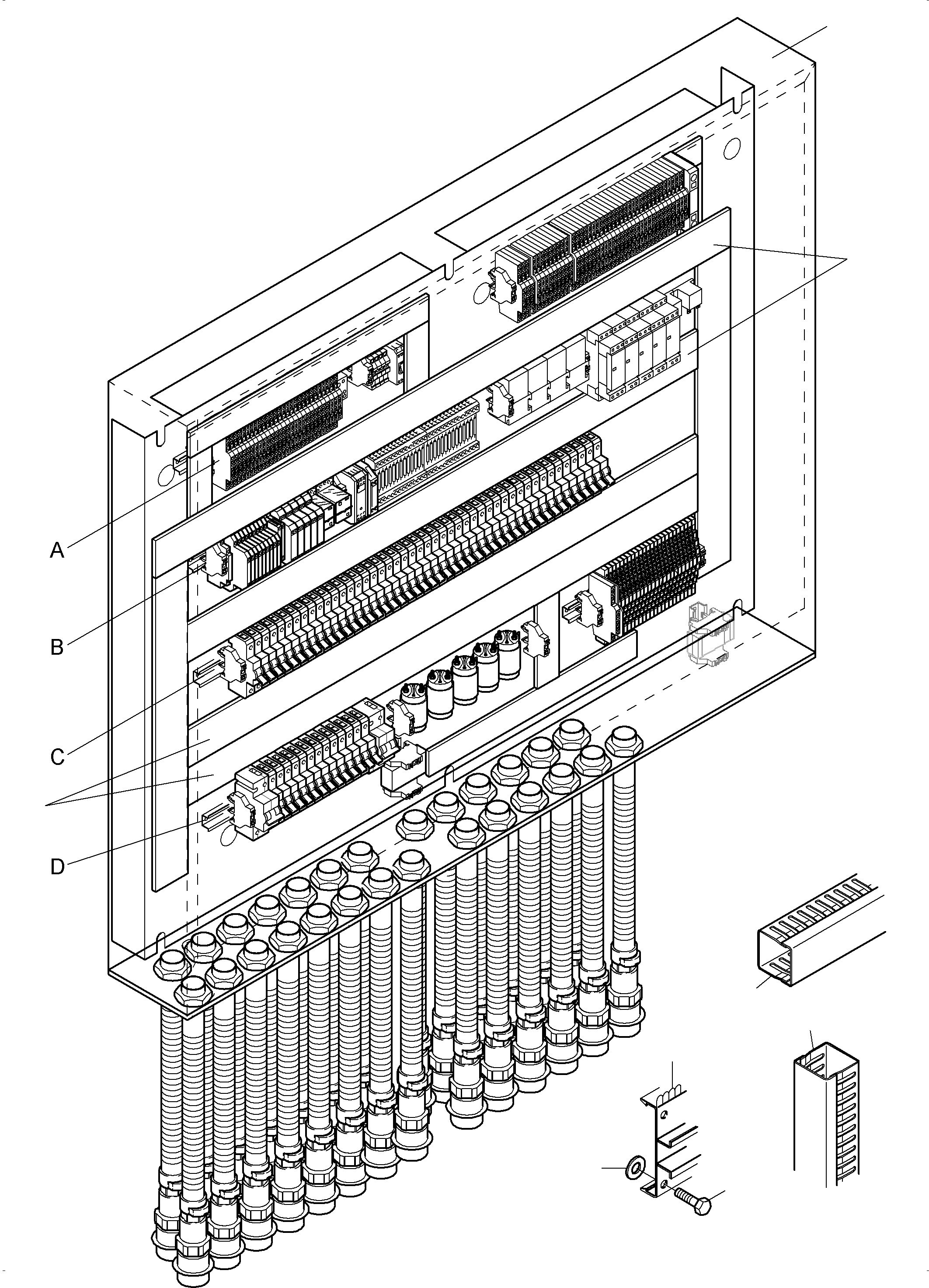 Komatsu parts book diagram for PC4000-6 S/N 08248: SWITCH FRAMING-CAB SUPPORT-LOCATION 11