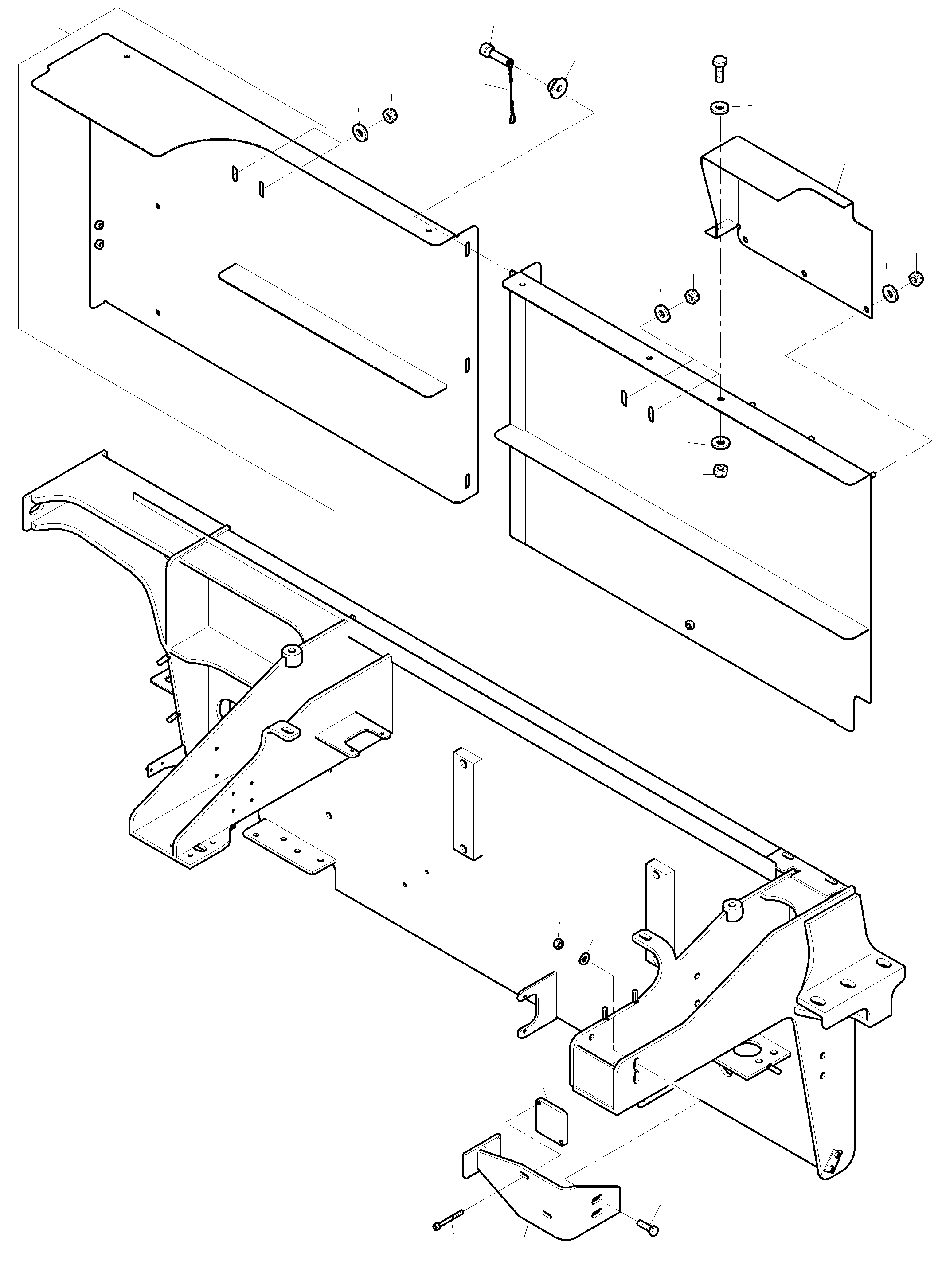 Komatsu parts book diagram for PC4000-6 S/N 08248: CONTROL- AND FILTER PLATE