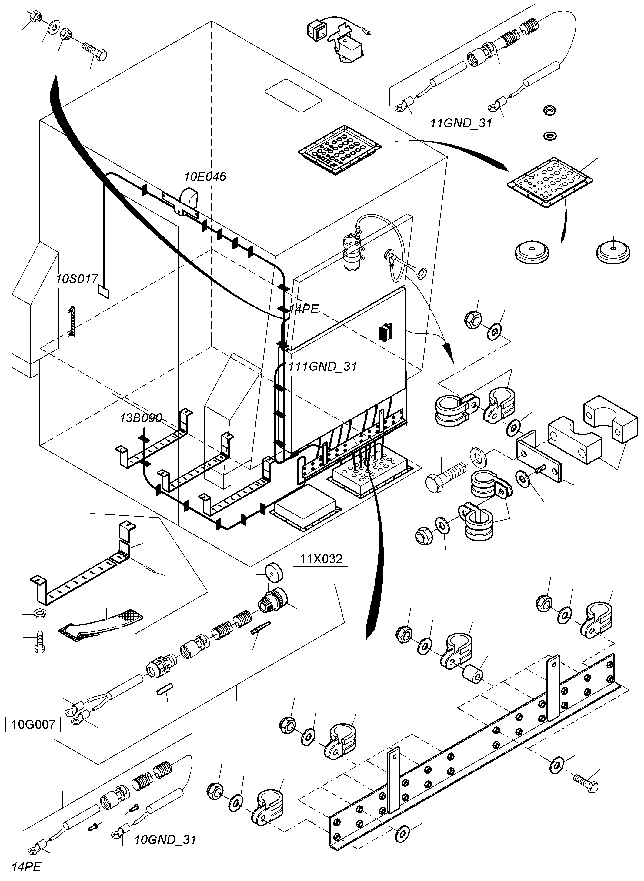 Excavators Mining Komatsu / PC4000-6 S/N 08252(G08252) / Electric - Cab Support(359-2235c : 359-2235c)