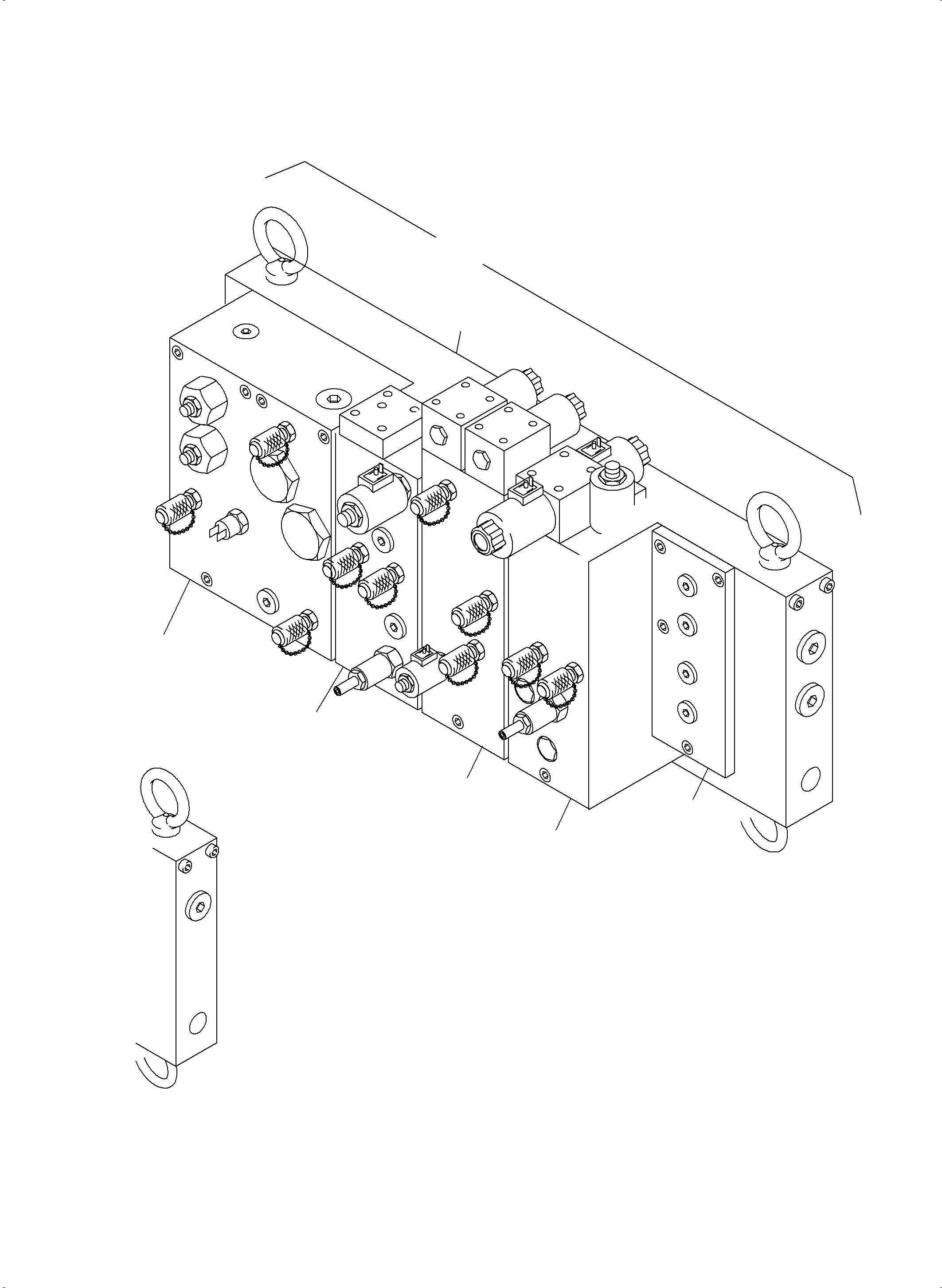 Excavators Mining Komatsu / PC4000-6E S/N 08254(G08254) / Valve Cartridge Block(991-1337 : 991-1337)
