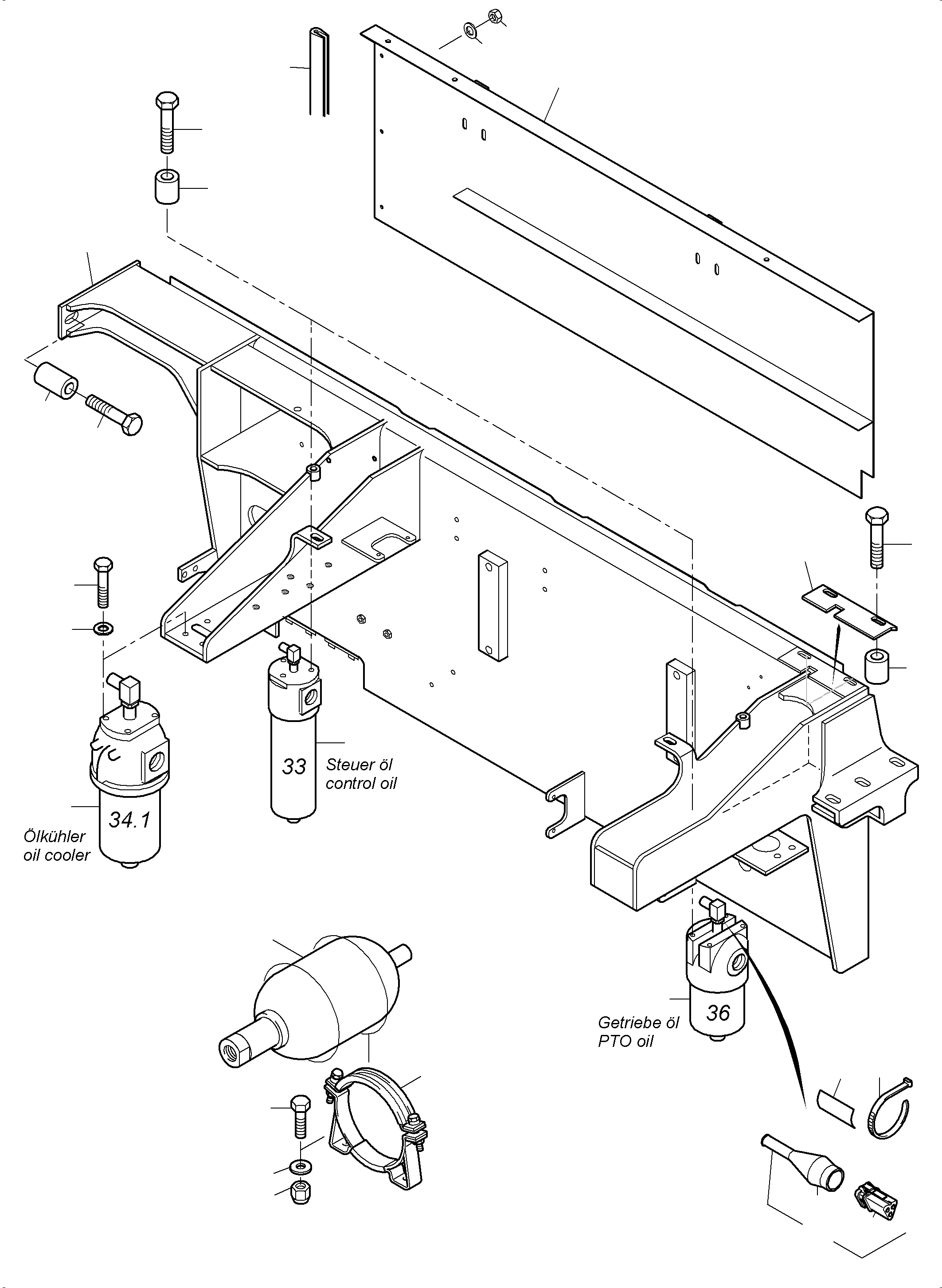 Excavators Mining Komatsu / PC4000-6E S/N 08254(G08254) / Control- and Filter Plate X2-Box(356-1840h1 : 356-1840h1)
