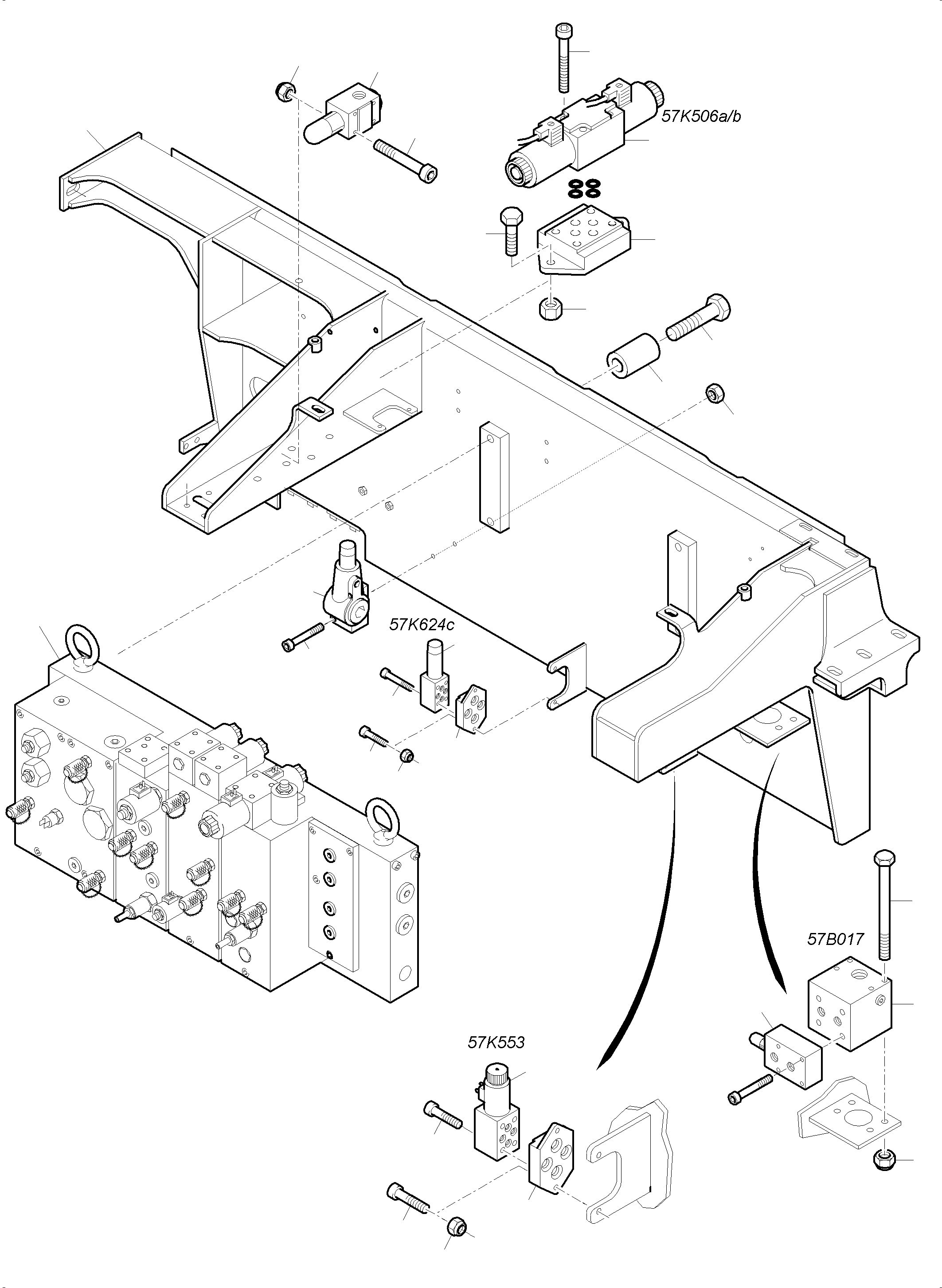 Excavators Mining Komatsu / PC4000-6E S/N 08254(G08254) / Control- and Filter Plate X2-Box(356-1840h1 : 356-1840h1)