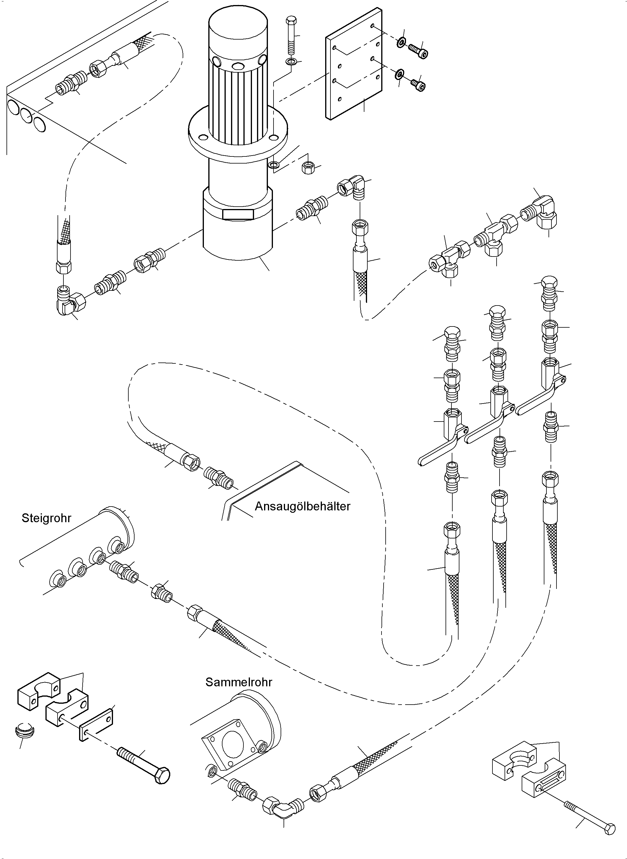 Excavators Mining Komatsu / PC4000-6E S/N 08254(G08254) / Transfusing Pump, Mounting(359-1805-1 : 359-1805-1)