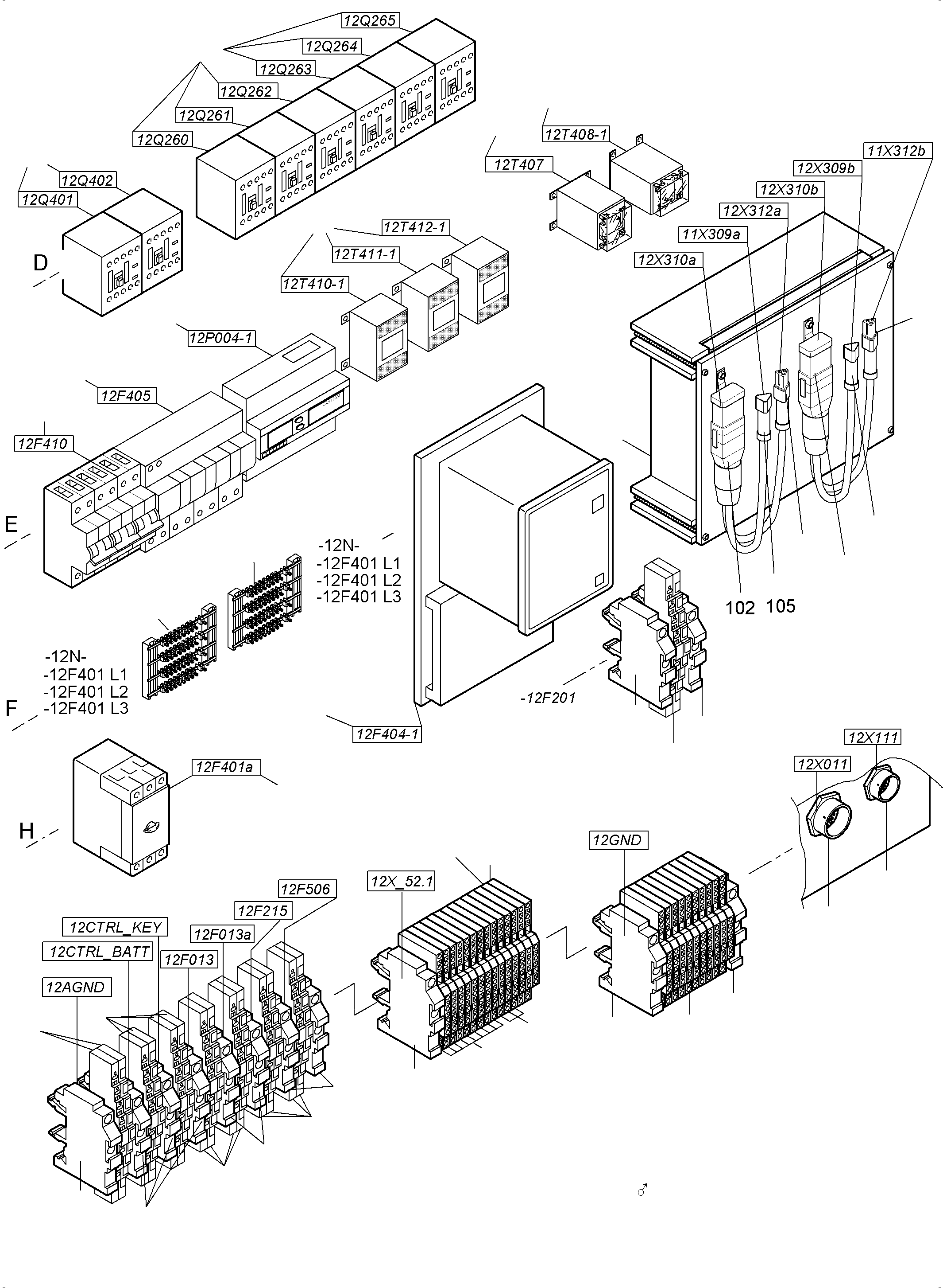 Excavators Mining Komatsu / PC4000-6E S/N 08254(G08254) / Mounting Plate-Cab Support-Location 12(991-1539 : 991-1539)