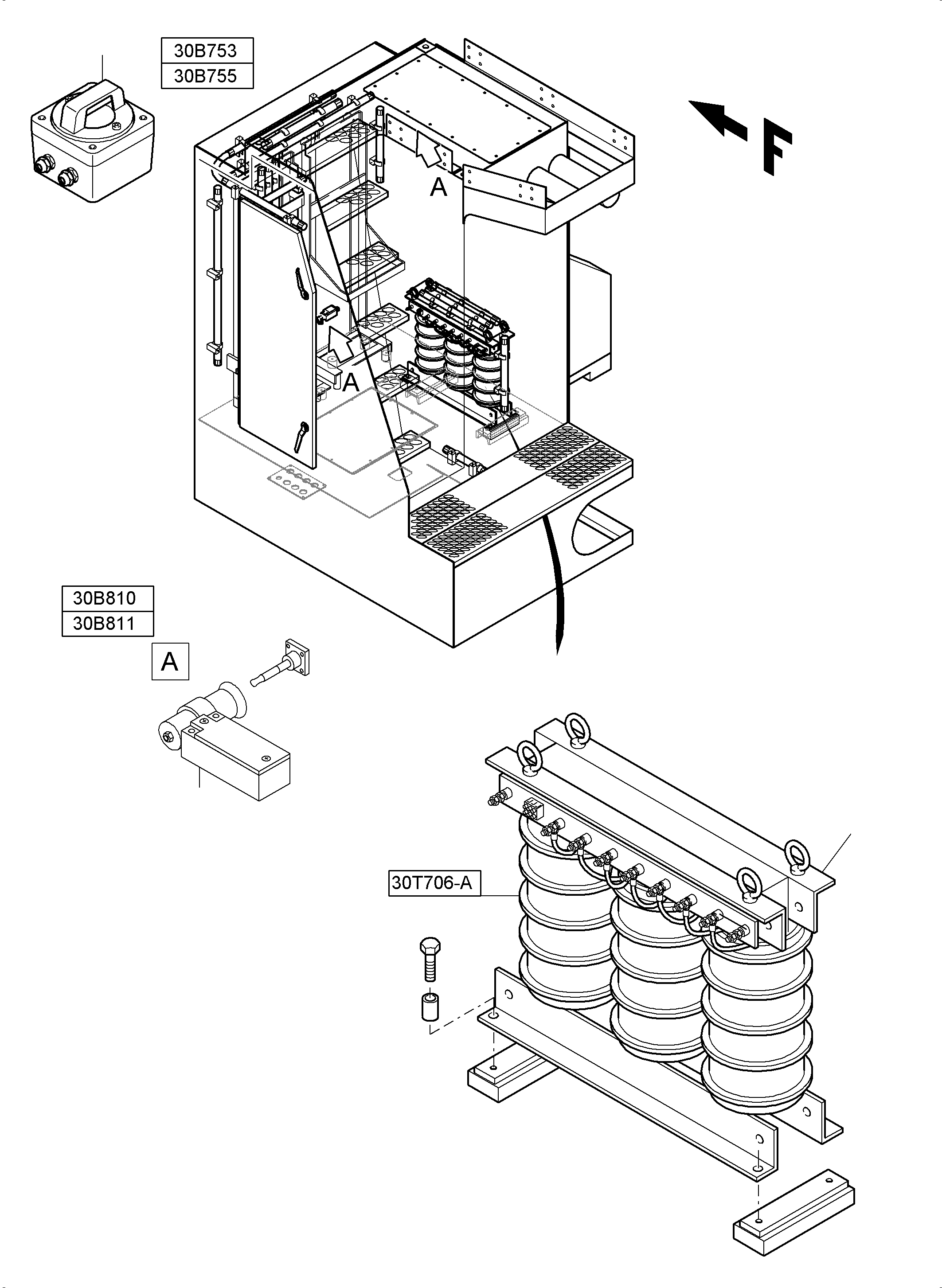 Excavators Mining Komatsu / PC4000-6E S/N 08254(G08254) / Switch Cabinet (MS)(991-1540 : 991-1540)