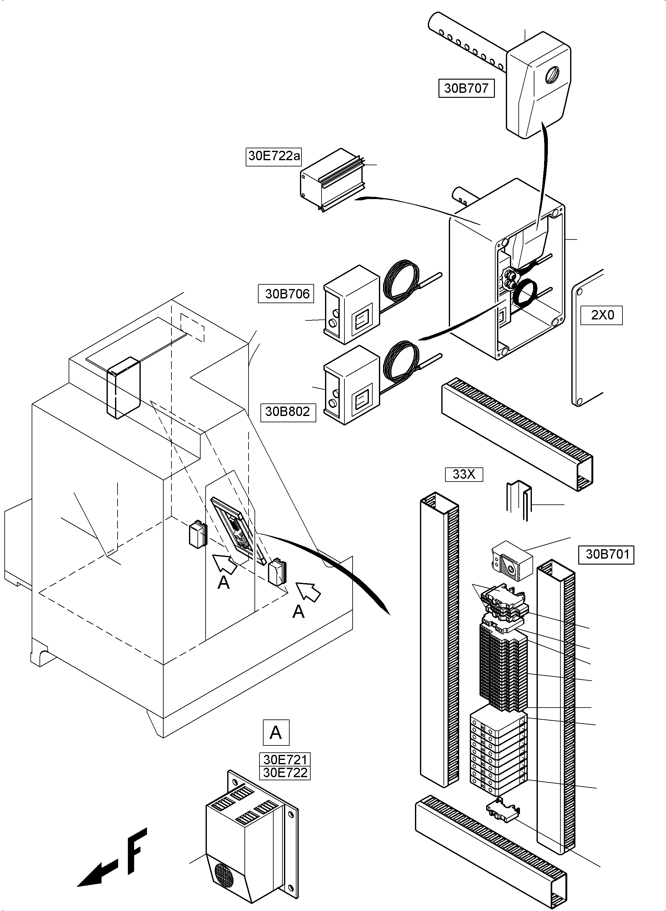 Excavators Mining Komatsu / PC4000-6E S/N 08254(G08254) / Switch Cabinet (MS)(991-1540 : 991-1540)
