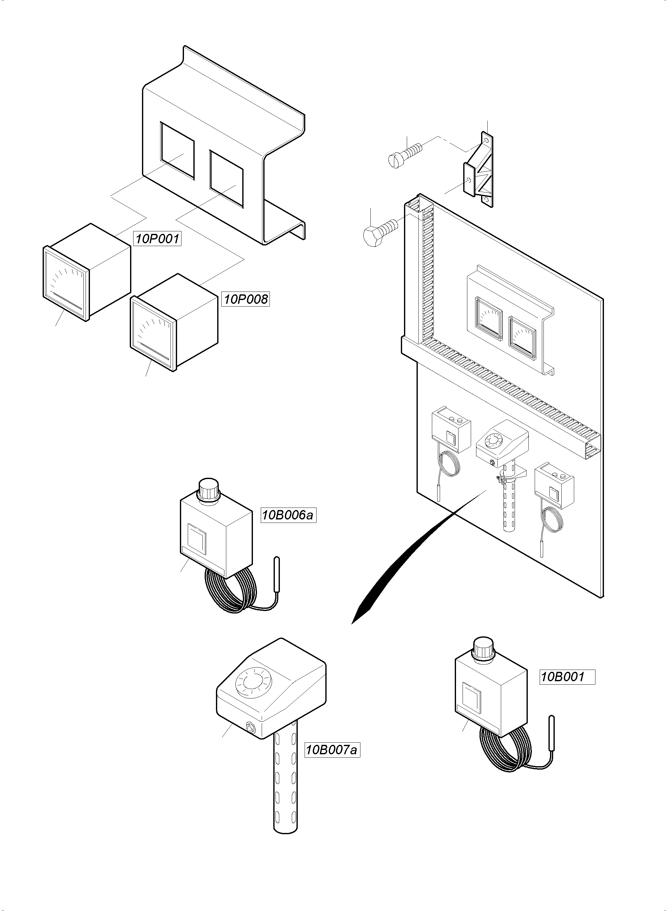 Excavators Mining Komatsu / PC4000-6E S/N 08254(G08254) / Mounting Plate - Sensor(991-1433a : 991-1433a)