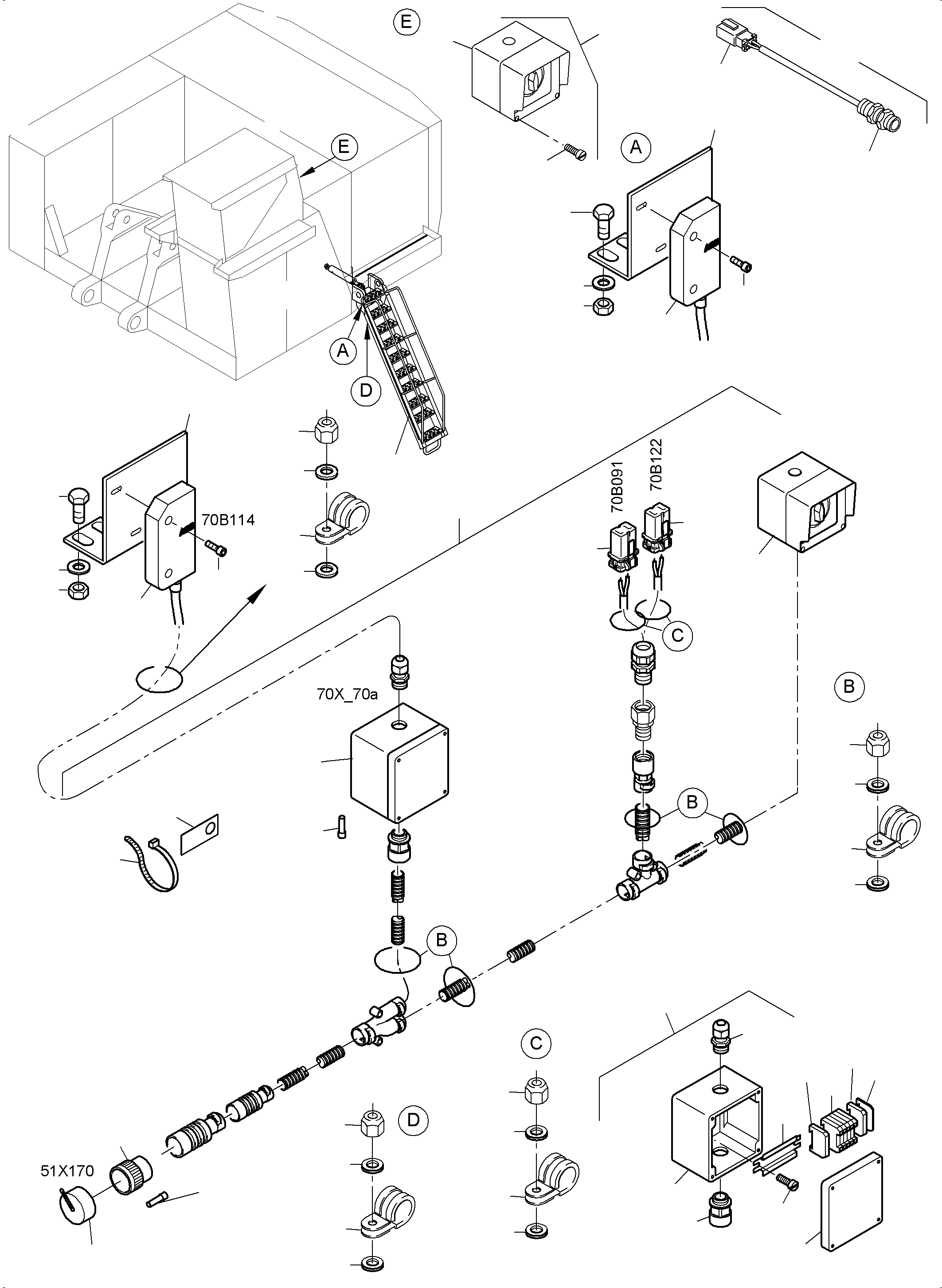 Excavators Mining Komatsu / PC4000-6E S/N 08254(G08254) / Electric Parts - Ladder(356-2243a : 356-2243a)