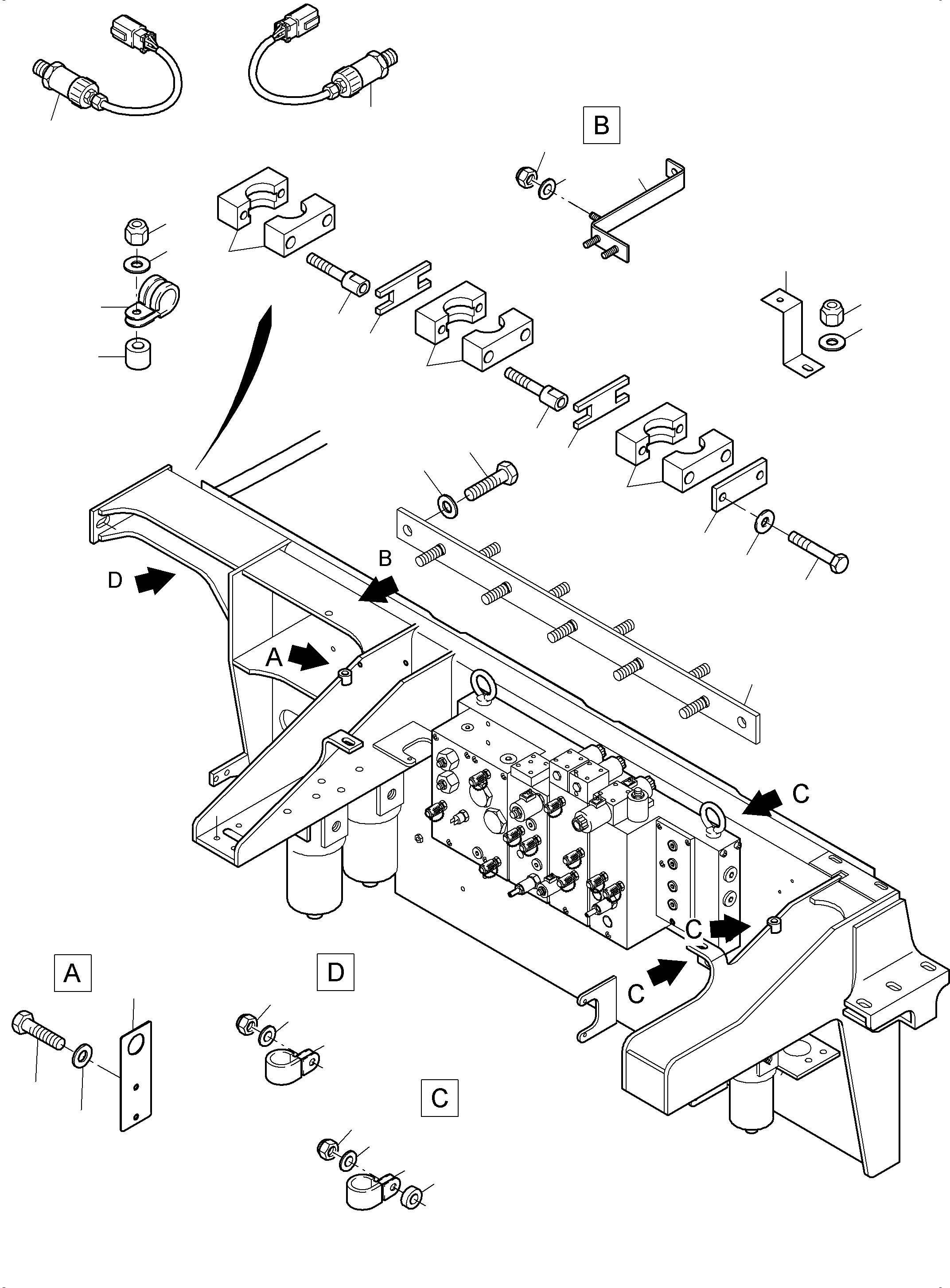 Excavators Mining Komatsu / PC4000-6E S/N 08254(G08254) / Cables - Control- and Filter Plate(356-2283a : 356-2283a)