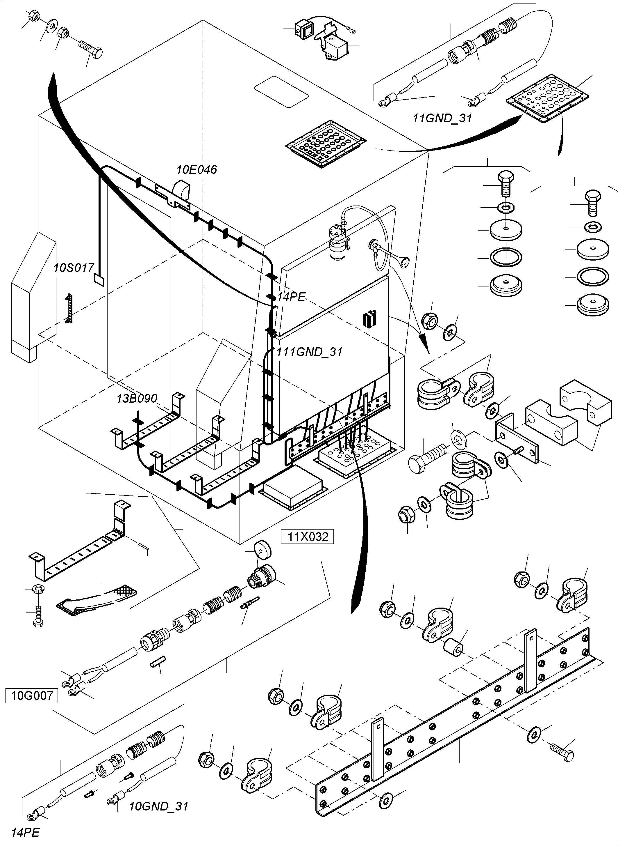 Excavators Mining Komatsu / PC4000-6 S/N 08263(G08263) / Electric - Cab Support(359-2235d : 359-2235d)