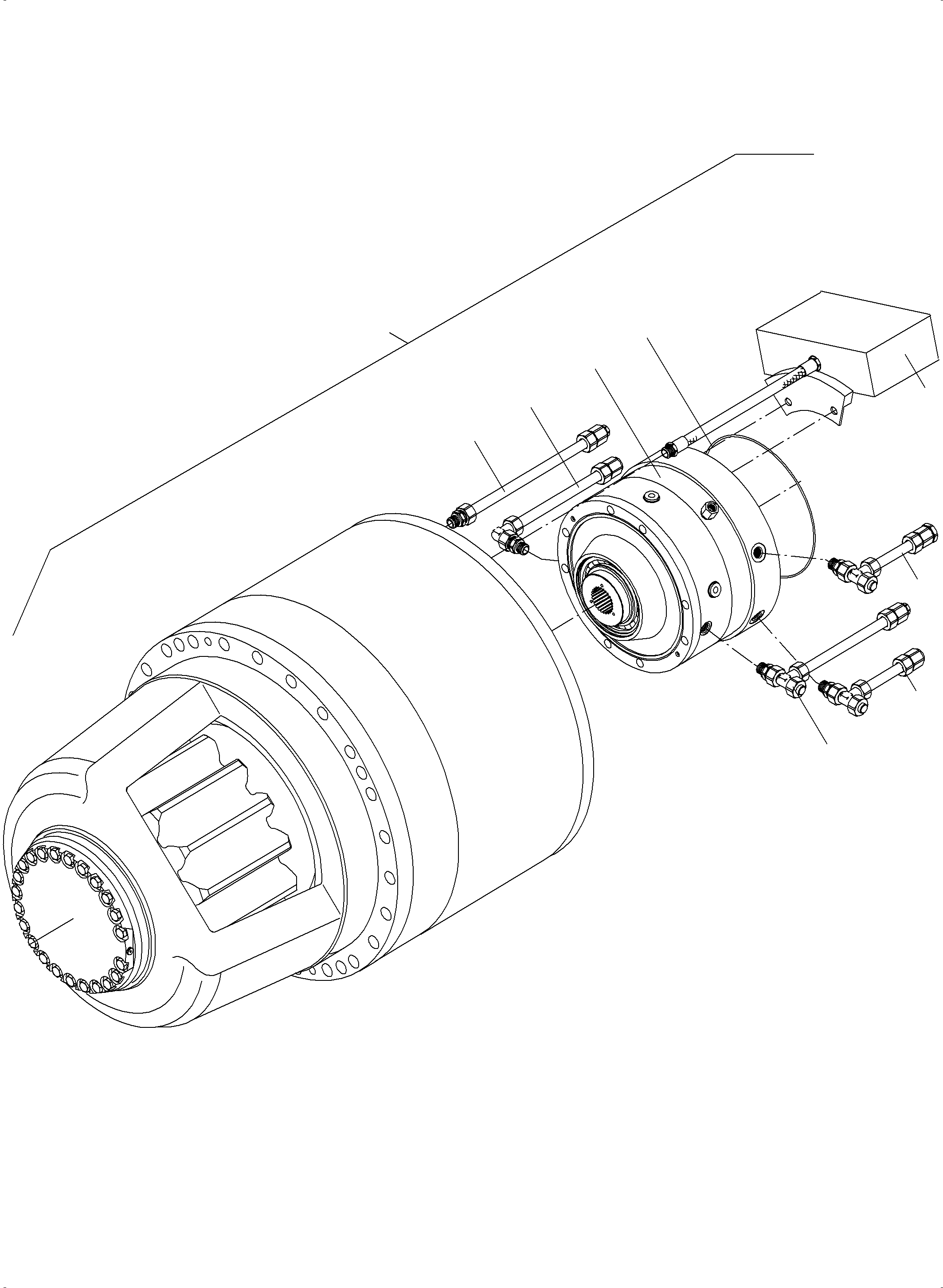 Komatsu parts book diagram for PC4000-6E S/N 08265: SLEW GEAR