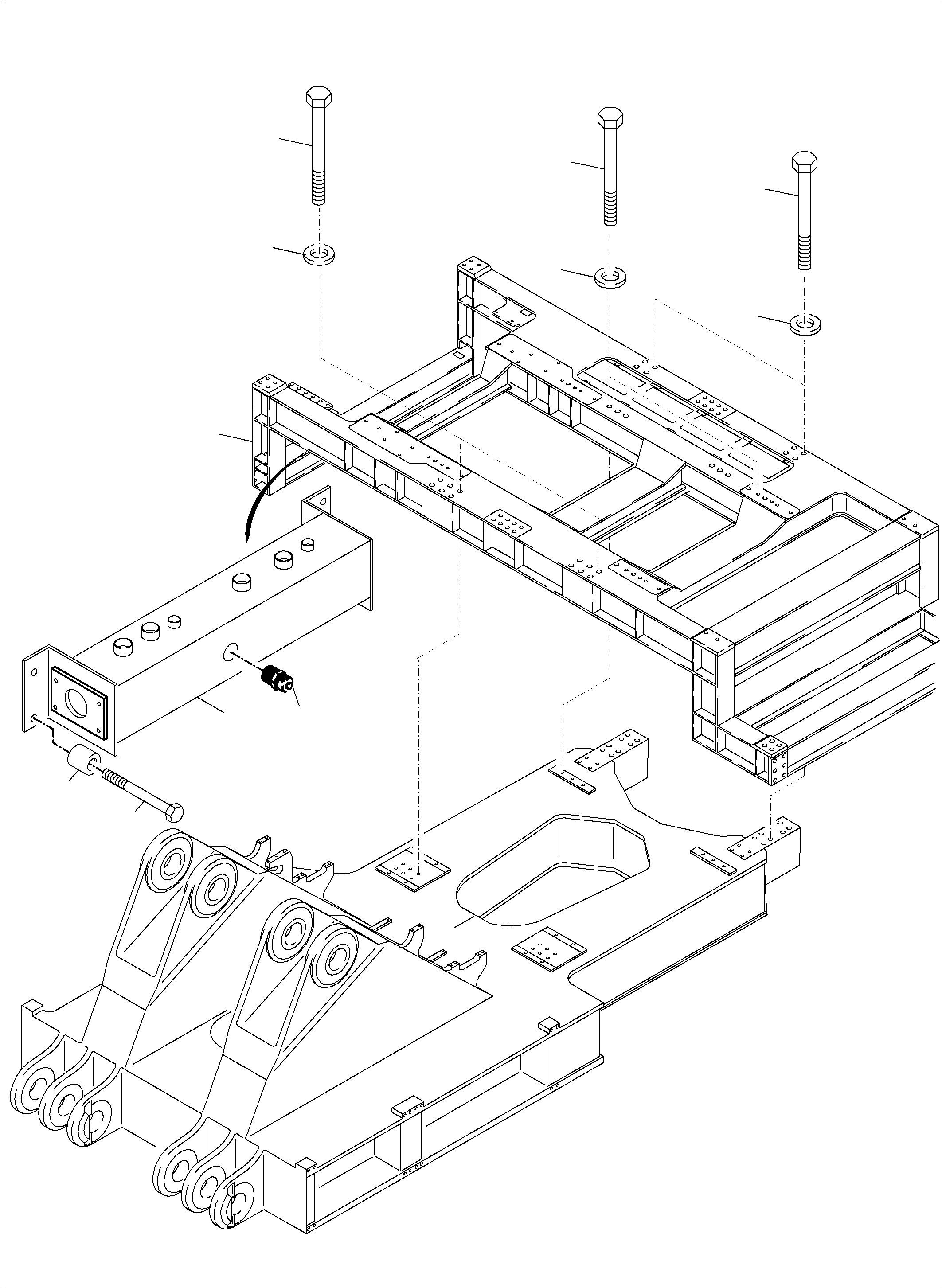 Excavators Mining Komatsu / PC4000-6E S/N 08265(G08265) / Power Frame Arr.(356-1201 : 356-1201)