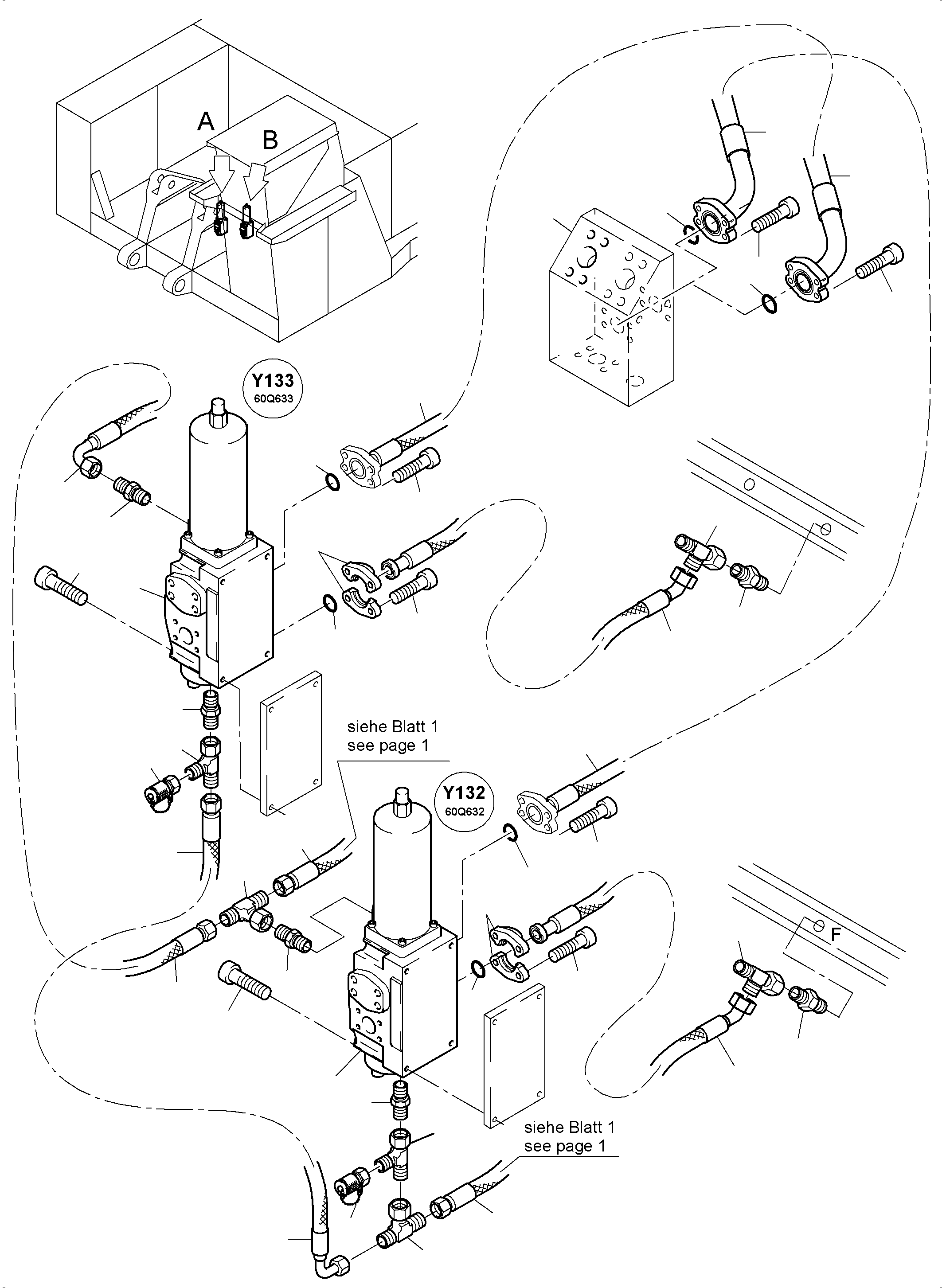 Komatsu parts book diagram for PC4000-6E S/N 08265: FLOAT POSITION