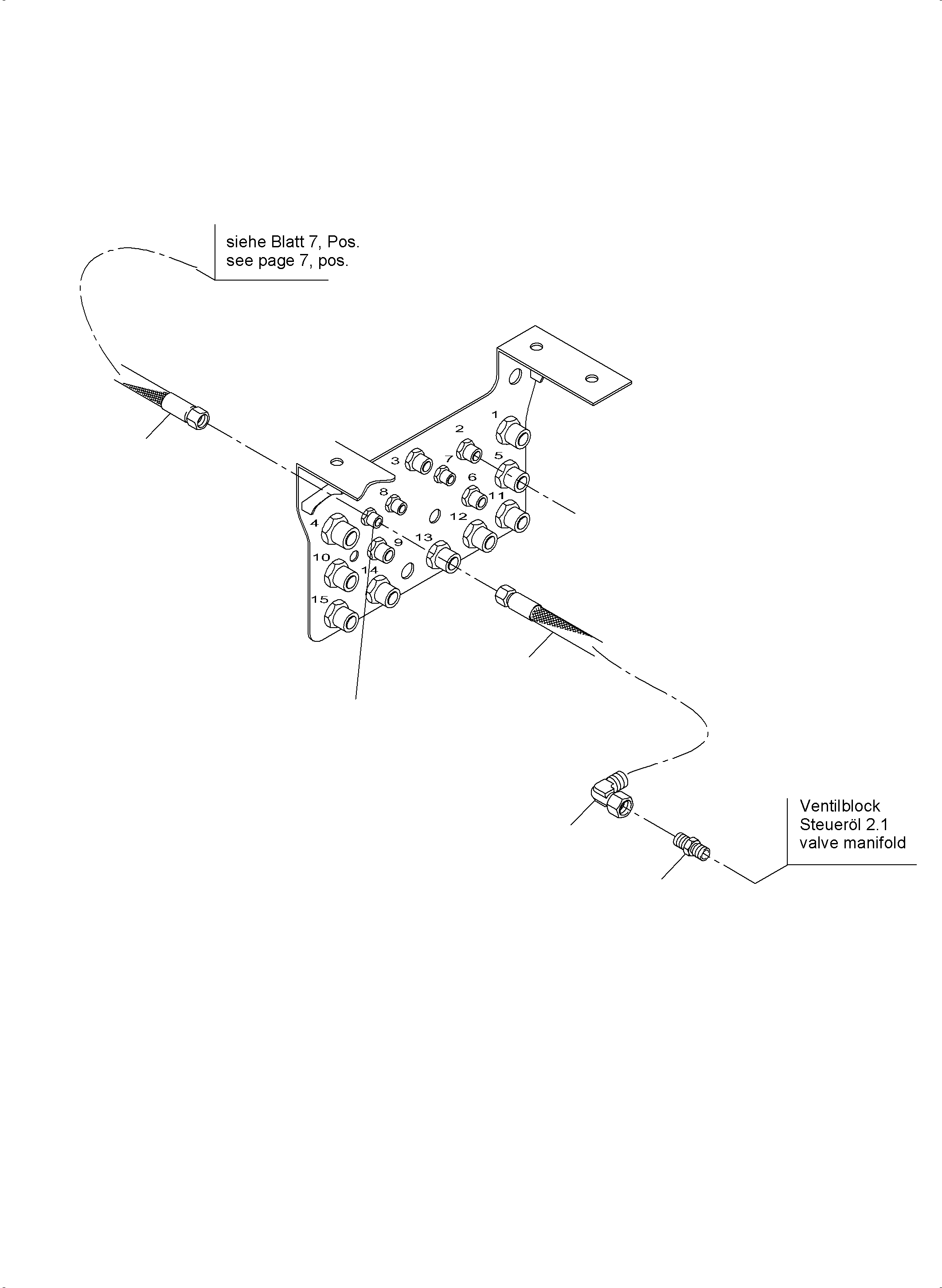 Komatsu parts book diagram for PC4000-6E S/N 08265: FLOAT POSITION