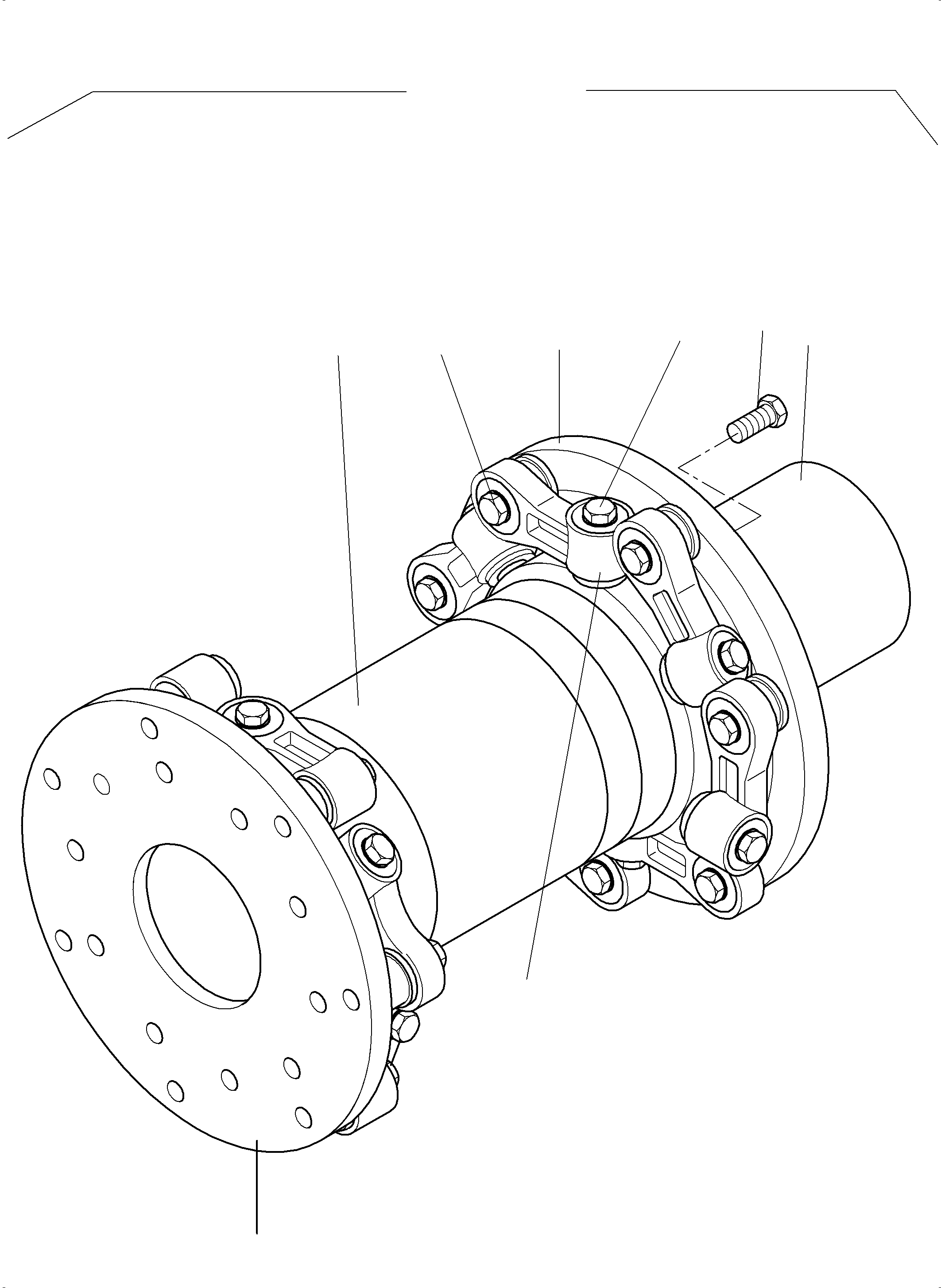 Komatsu parts book diagram for PC4000-6E S/N 08265: COUPLING
