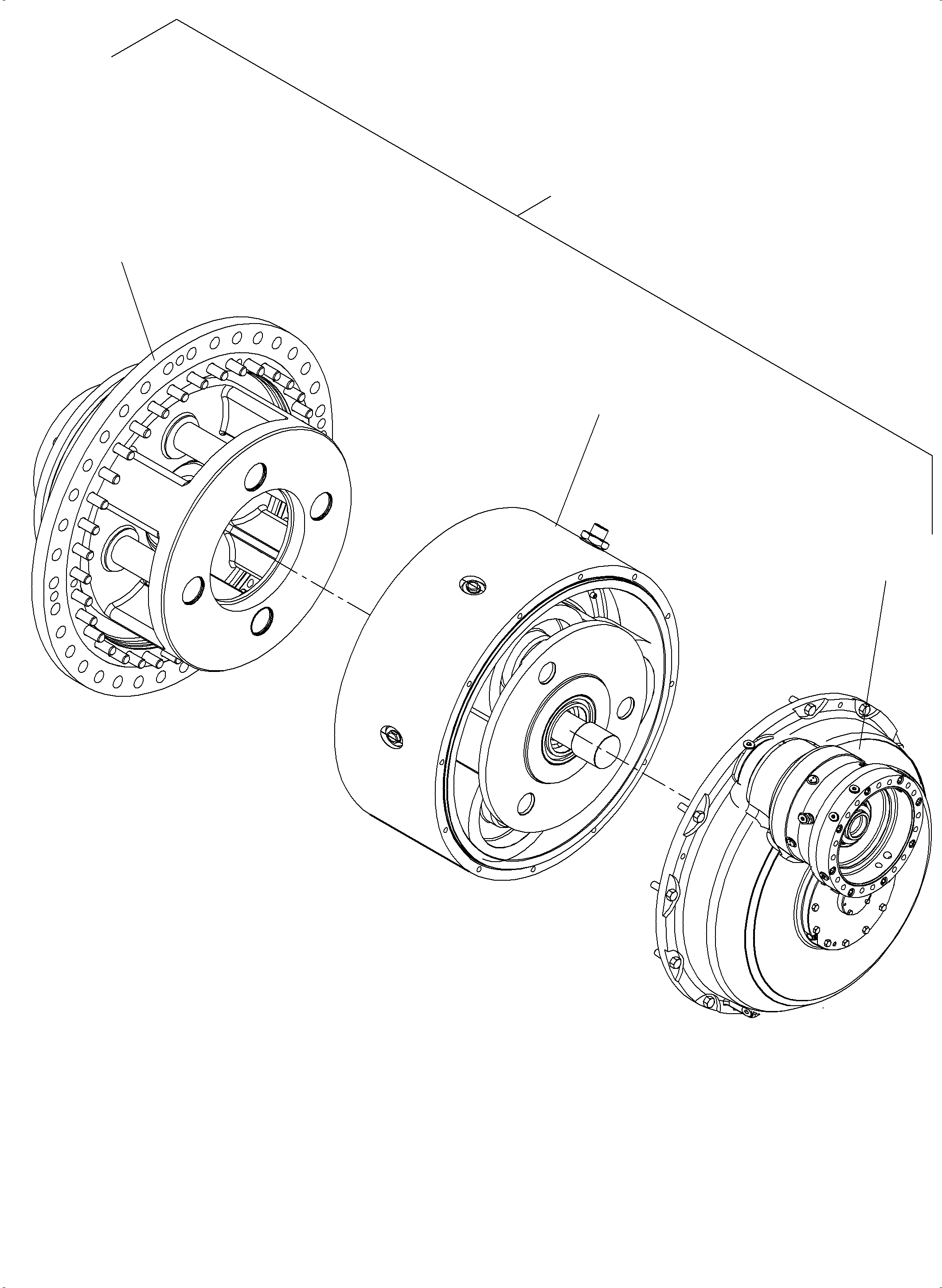 Komatsu parts book diagram for PC4000-6E S/N 08265: TRAVELLING GEAR