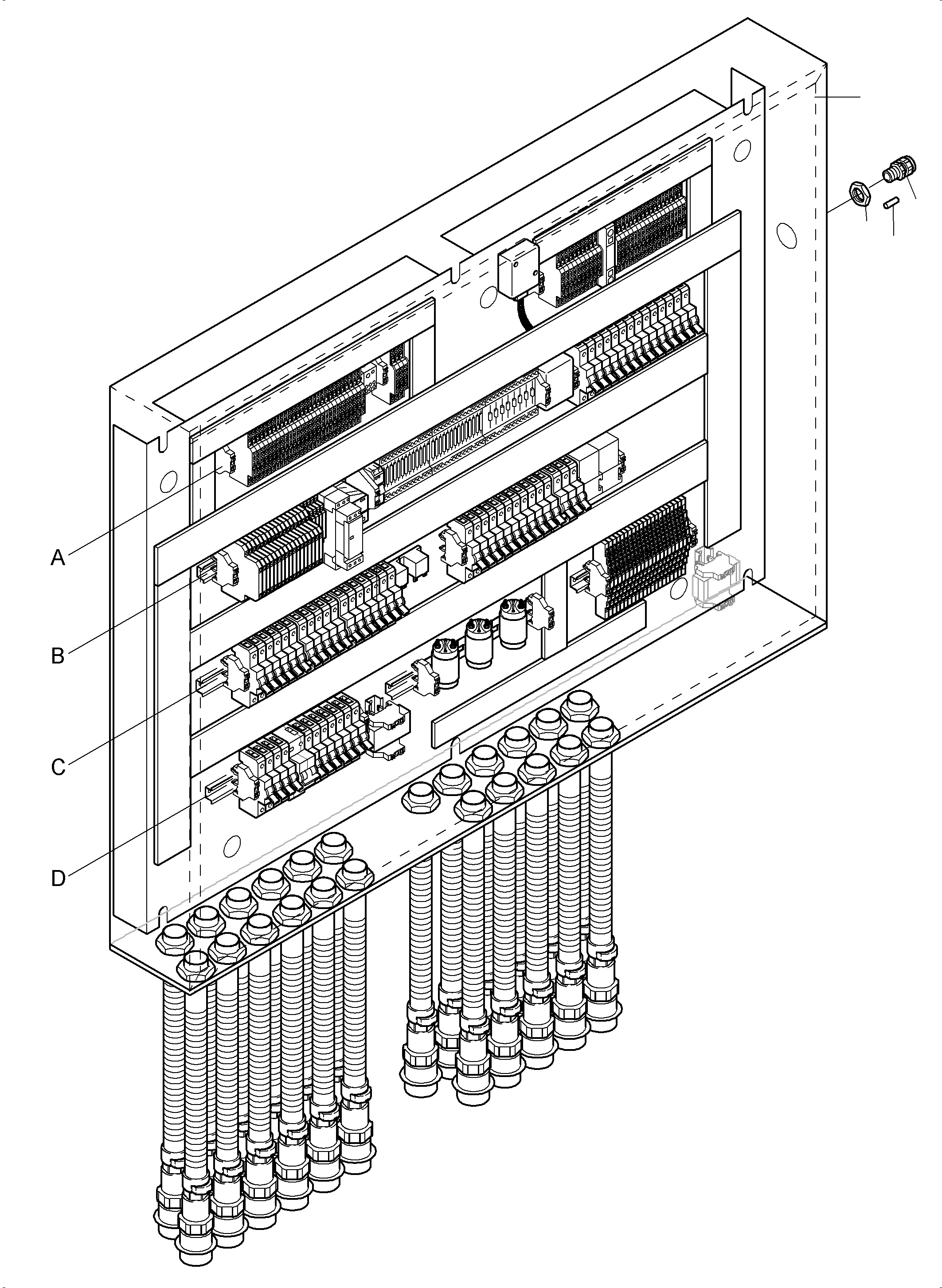Komatsu parts book diagram for PC4000-6E S/N 08265: SWITCH FRAMING LOCATION 11