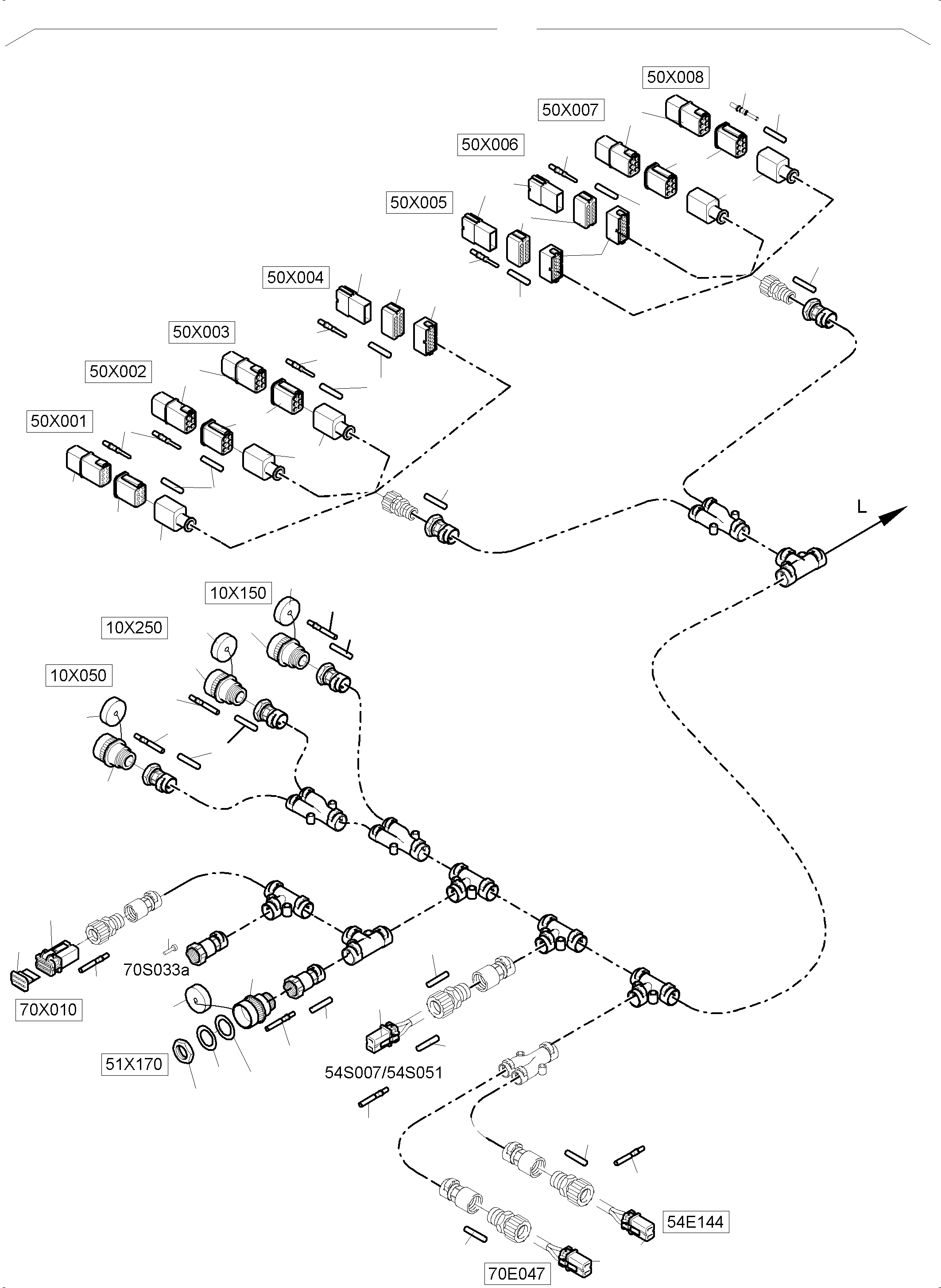 Komatsu parts book diagram for PC4000-6E S/N 08265: LIGHTING EQUIPMENT