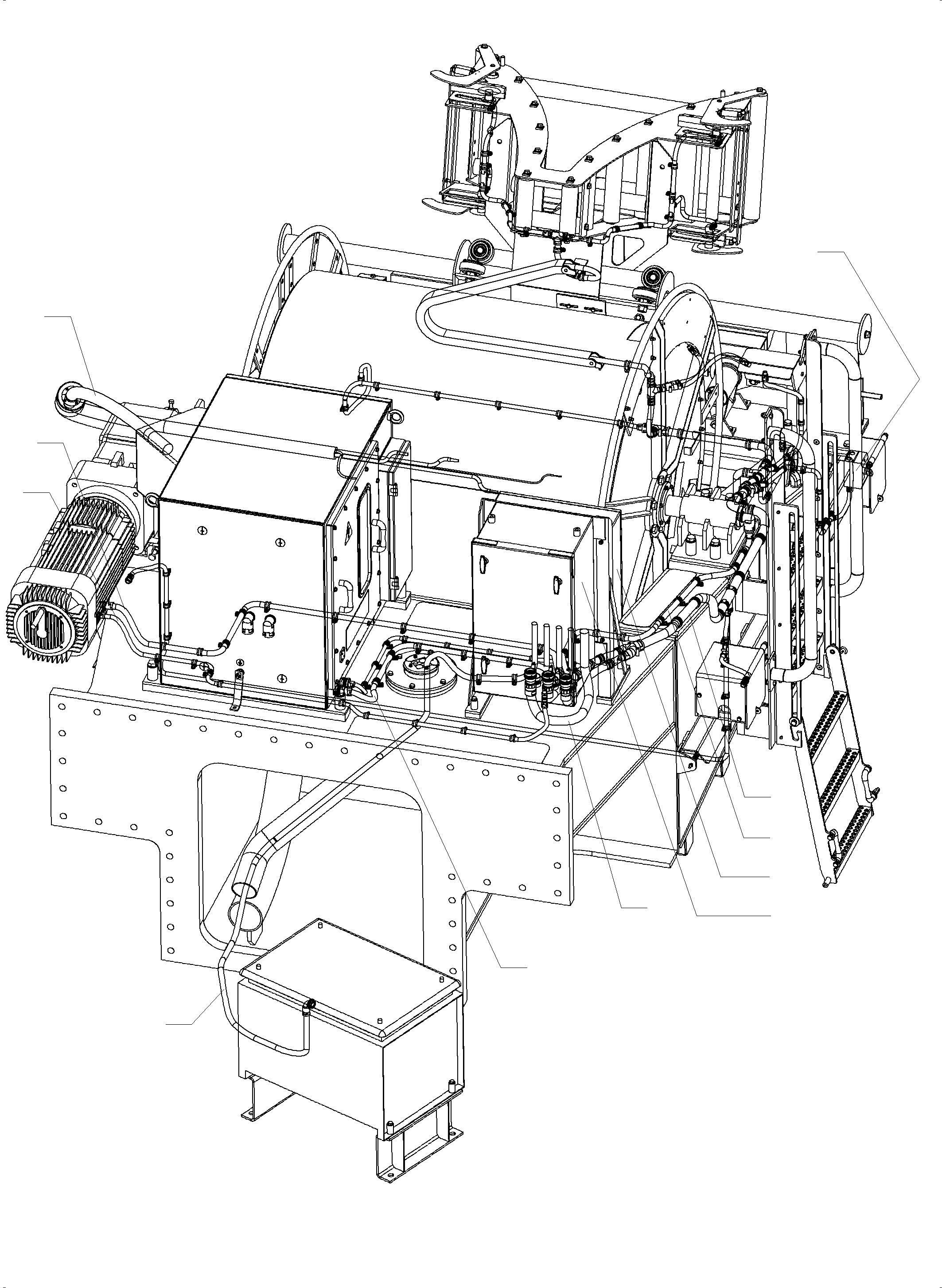 Komatsu parts book diagram for PC4000-6E S/N 08265: CABLES- CABLE DUCT