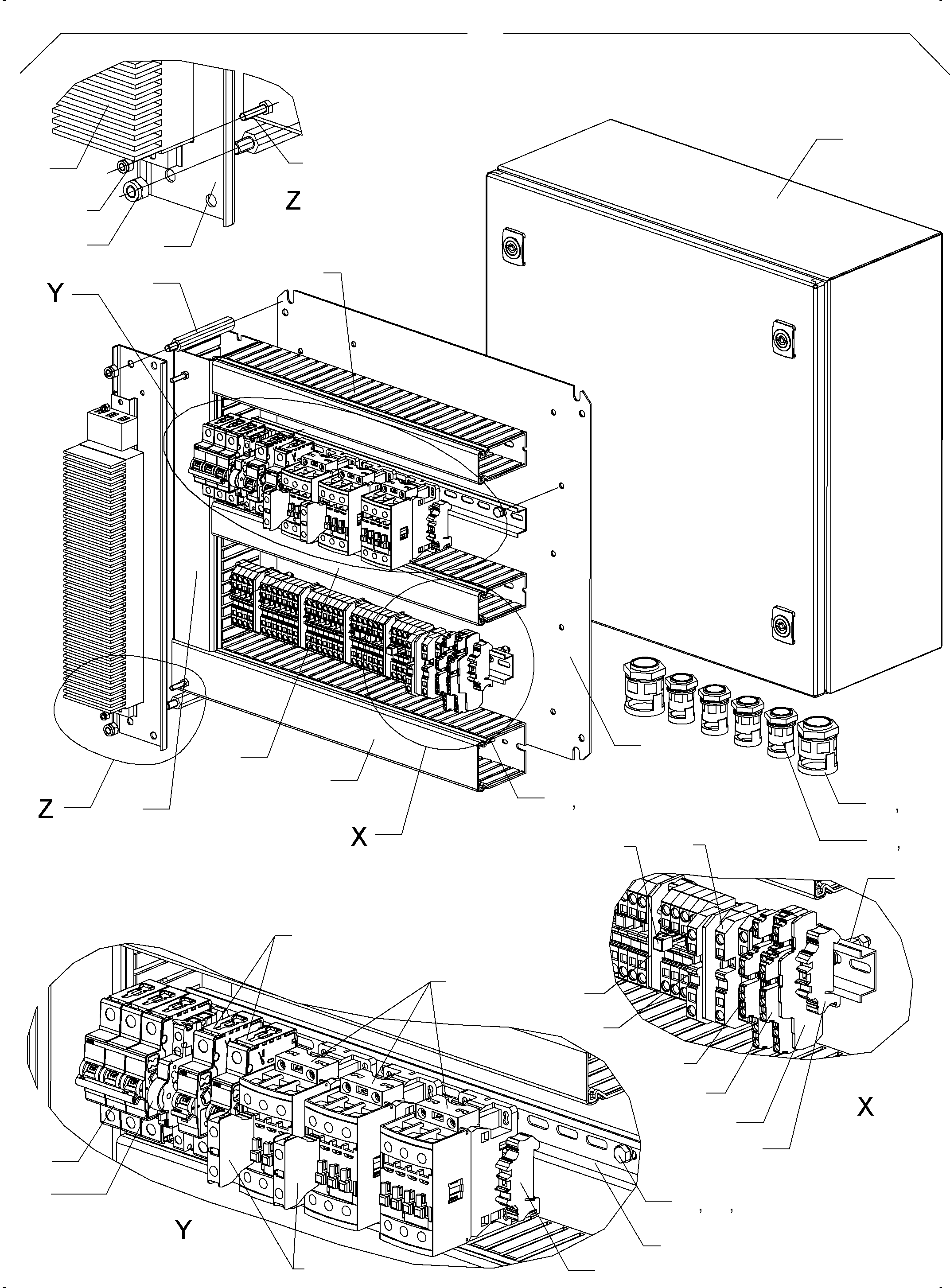 Komatsu parts book diagram for PC4000-6E S/N 08265: SWITCH BOX LOCATION 96