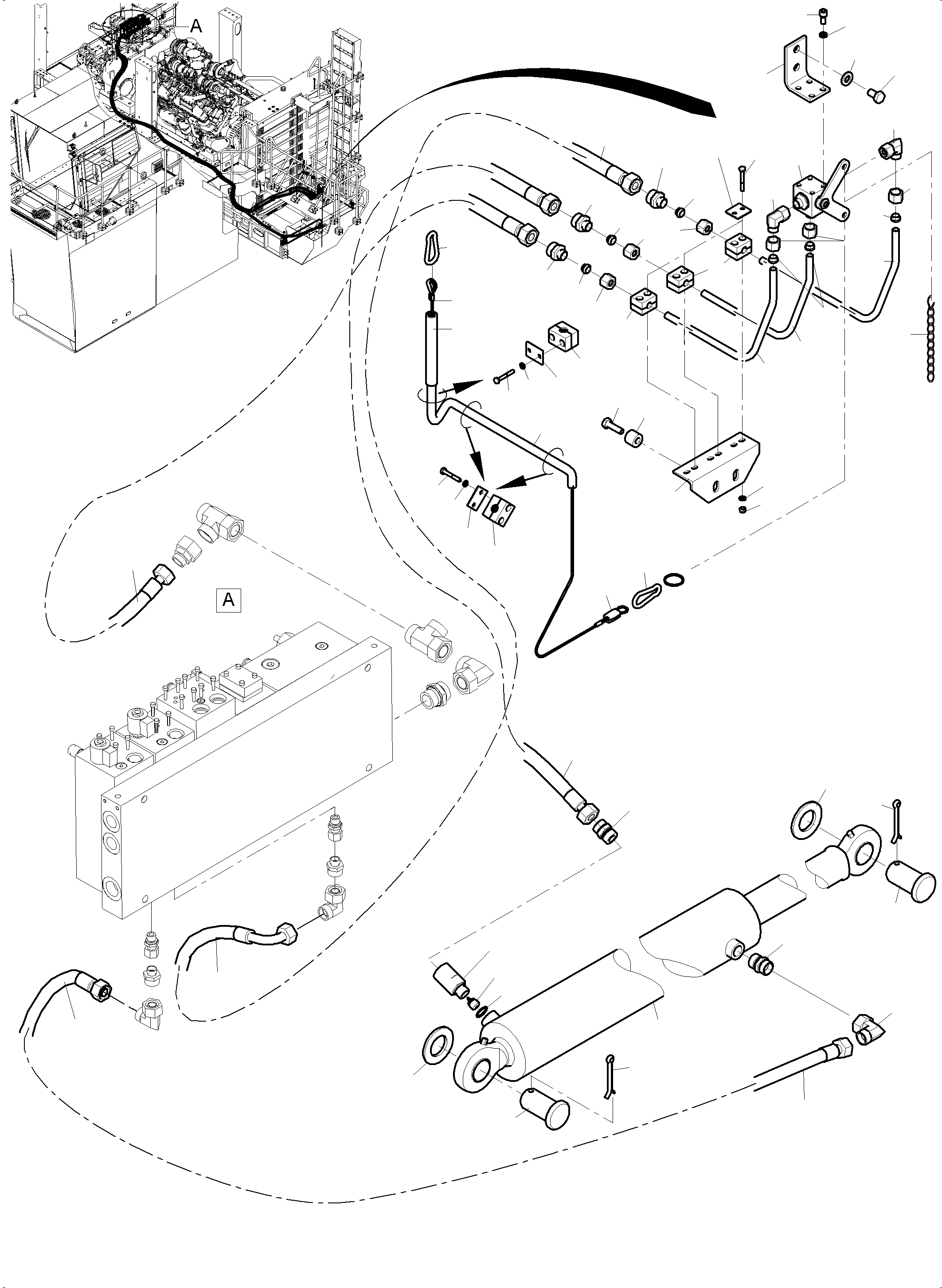 Komatsu parts book diagram for PC4000-11 S/N 08273: STEPS