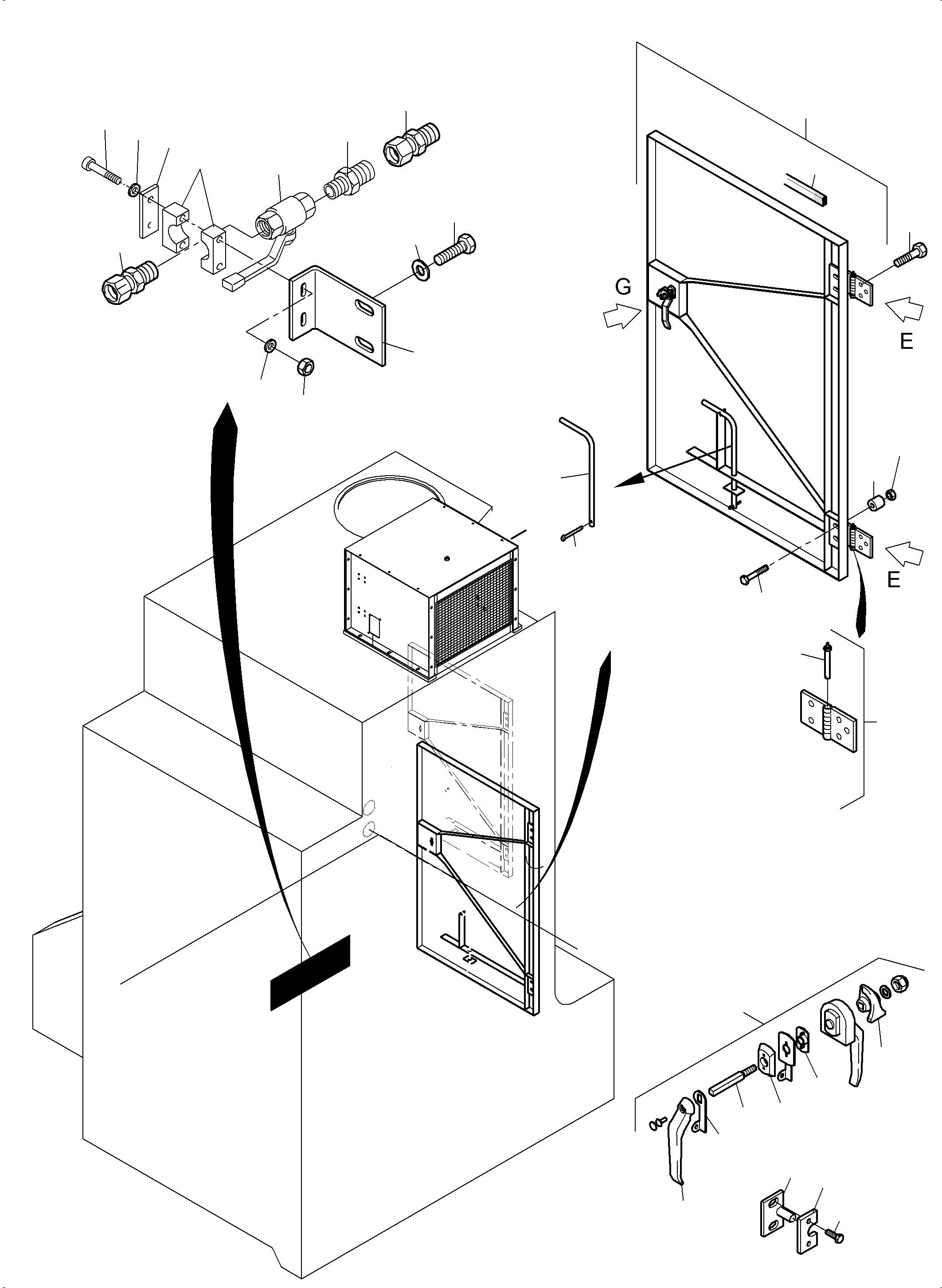 Komatsu parts book diagram for PC4000-11 S/N 08273: FUEL TANK