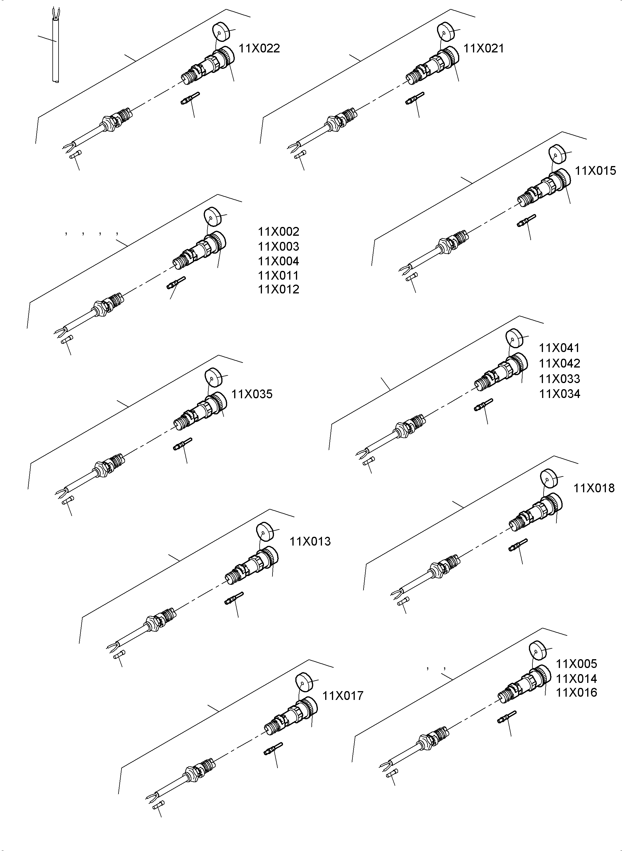 Komatsu parts book diagram for PC4000-11 S/N 08273: SWITCH FRAMING-CAB SUPPORT-LOCATION 11