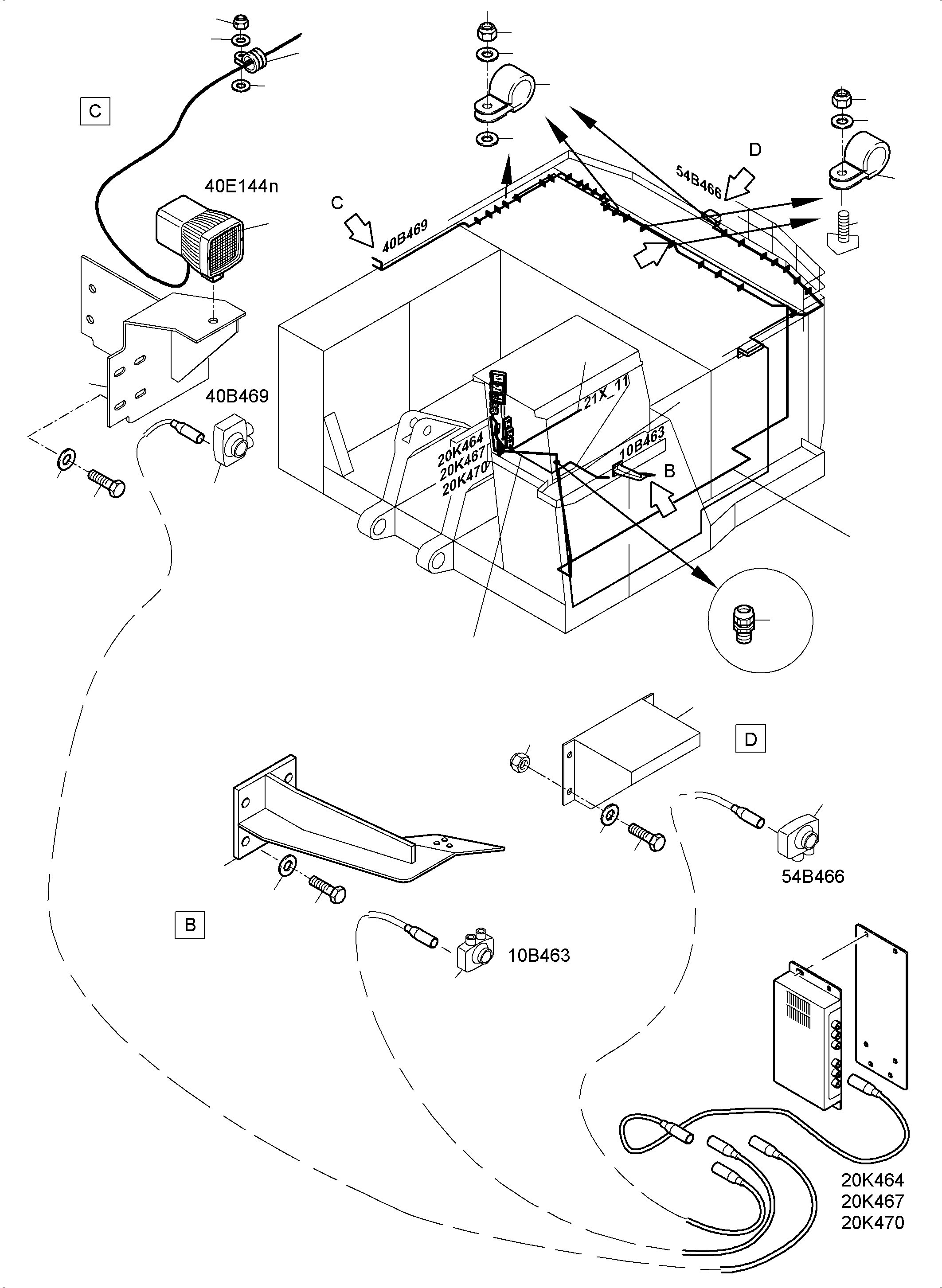 Komatsu parts book diagram for PC4000-11 S/N 08273: CAMERASYSTEM