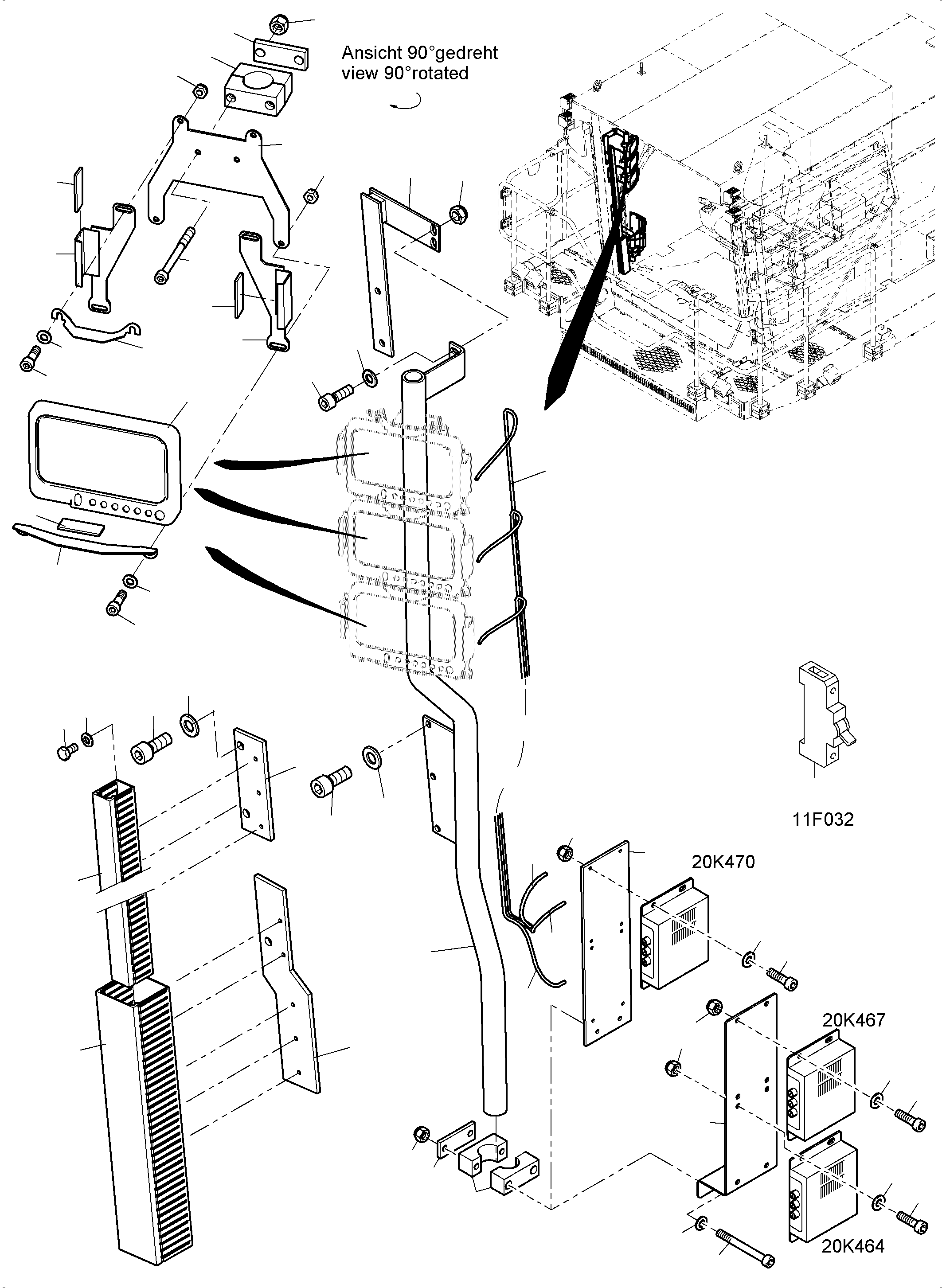 Komatsu parts book diagram for PC4000-11 S/N 08273: CAMERASYSTEM