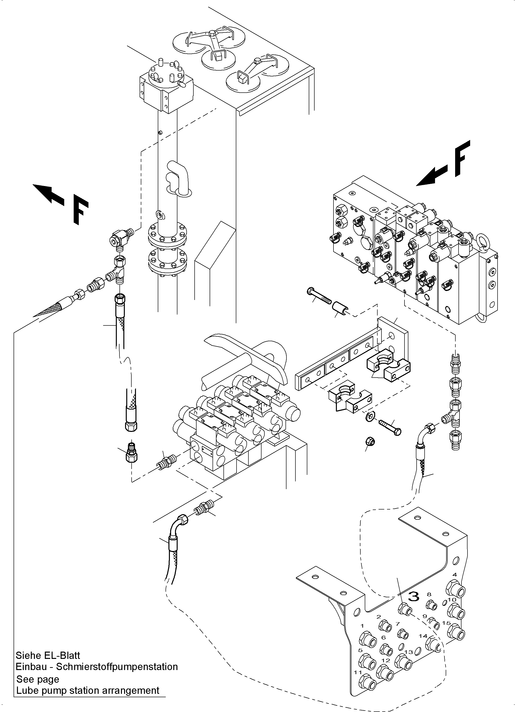 Komatsu parts book diagram for PC4000-11 S/N 08273: REMOTE CONTROL ARR.