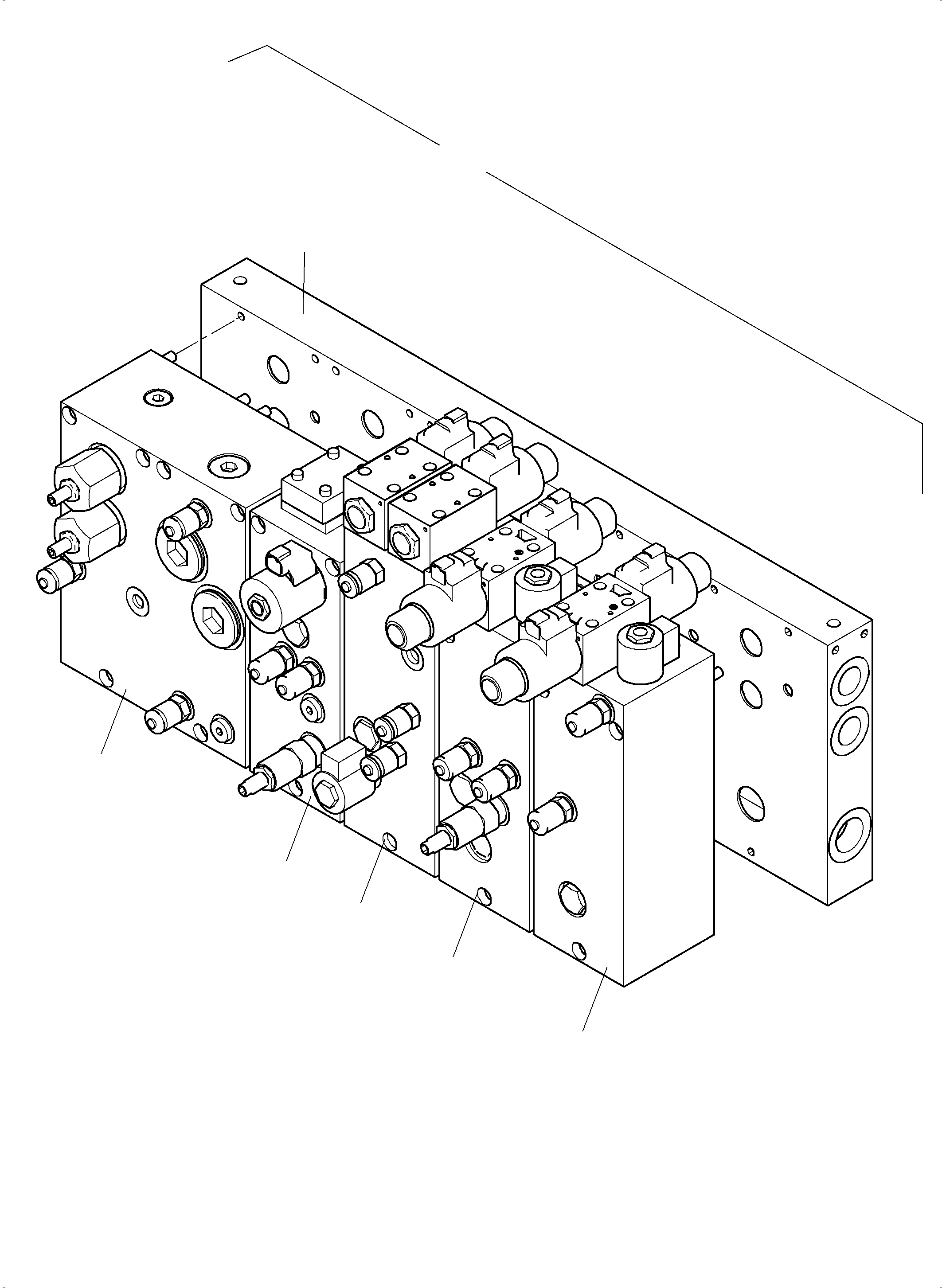Komatsu parts book diagram for PC4000-11 S/N 08273: VALVE CARTRIDGE BLOCK