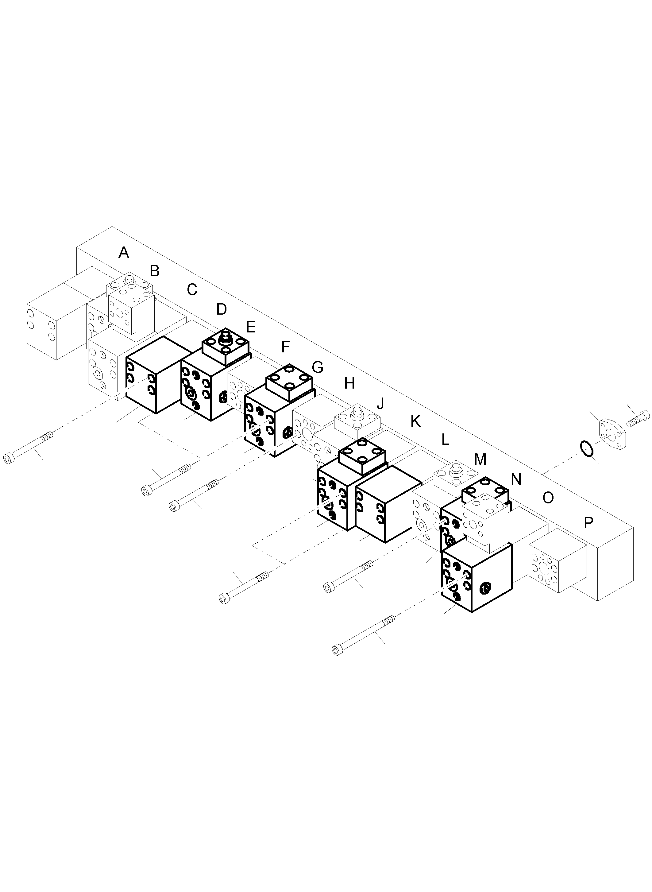 Excavators Mining Komatsu / PC4000-11 S/N 08274(G08274) / Manifold, Valve and Pipelines BH(359-1861a : 359-1861a)