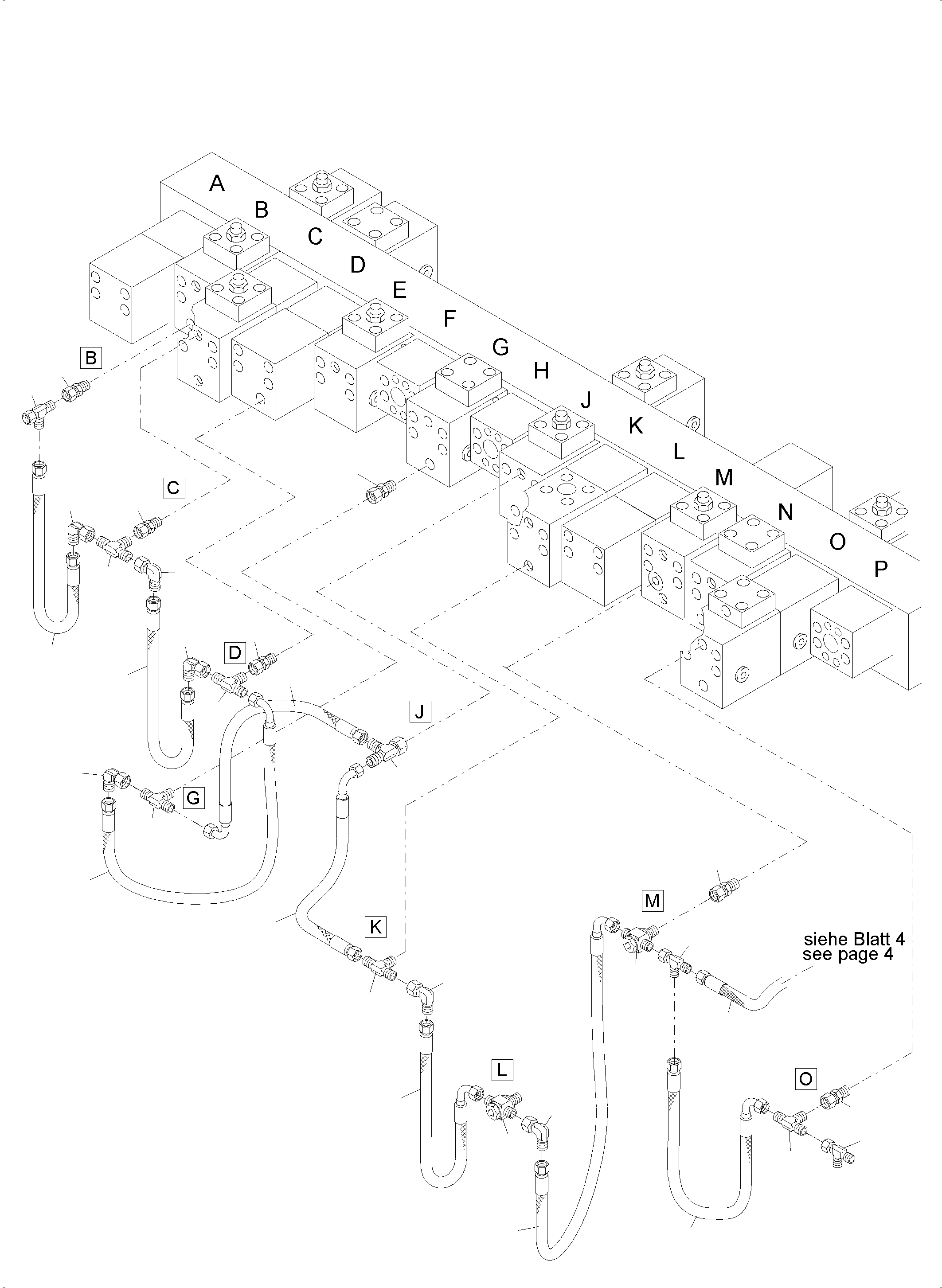 Excavators Mining Komatsu / PC4000-11 S/N 08274(G08274) / Manifold, Valve and Pipelines BH(359-1861a : 359-1861a)