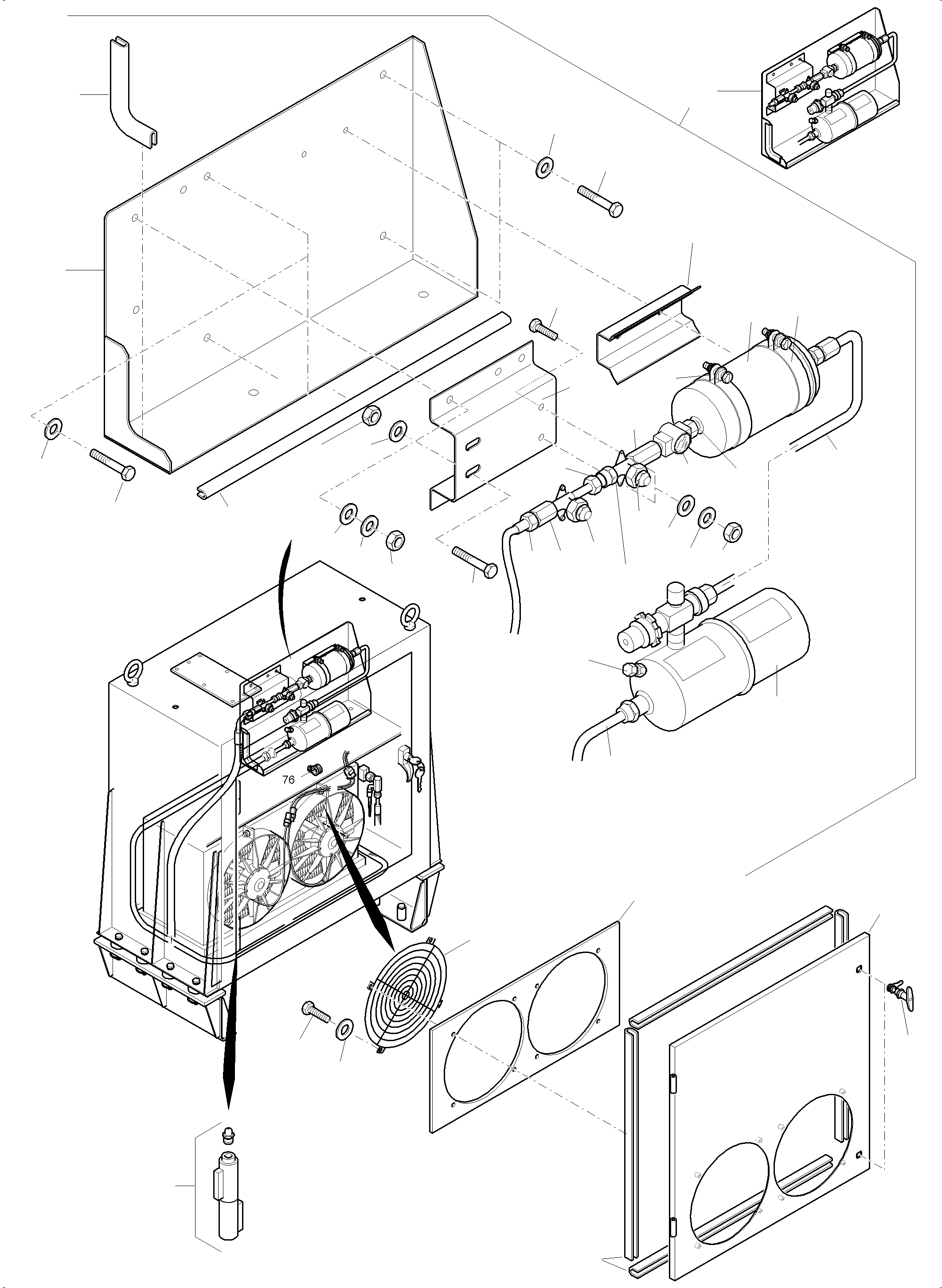 Excavators Mining Komatsu / PC4000-11 S/N 08274(G08274) / Air Condition Arr. - Cabine(359-2042 : 359-2042)