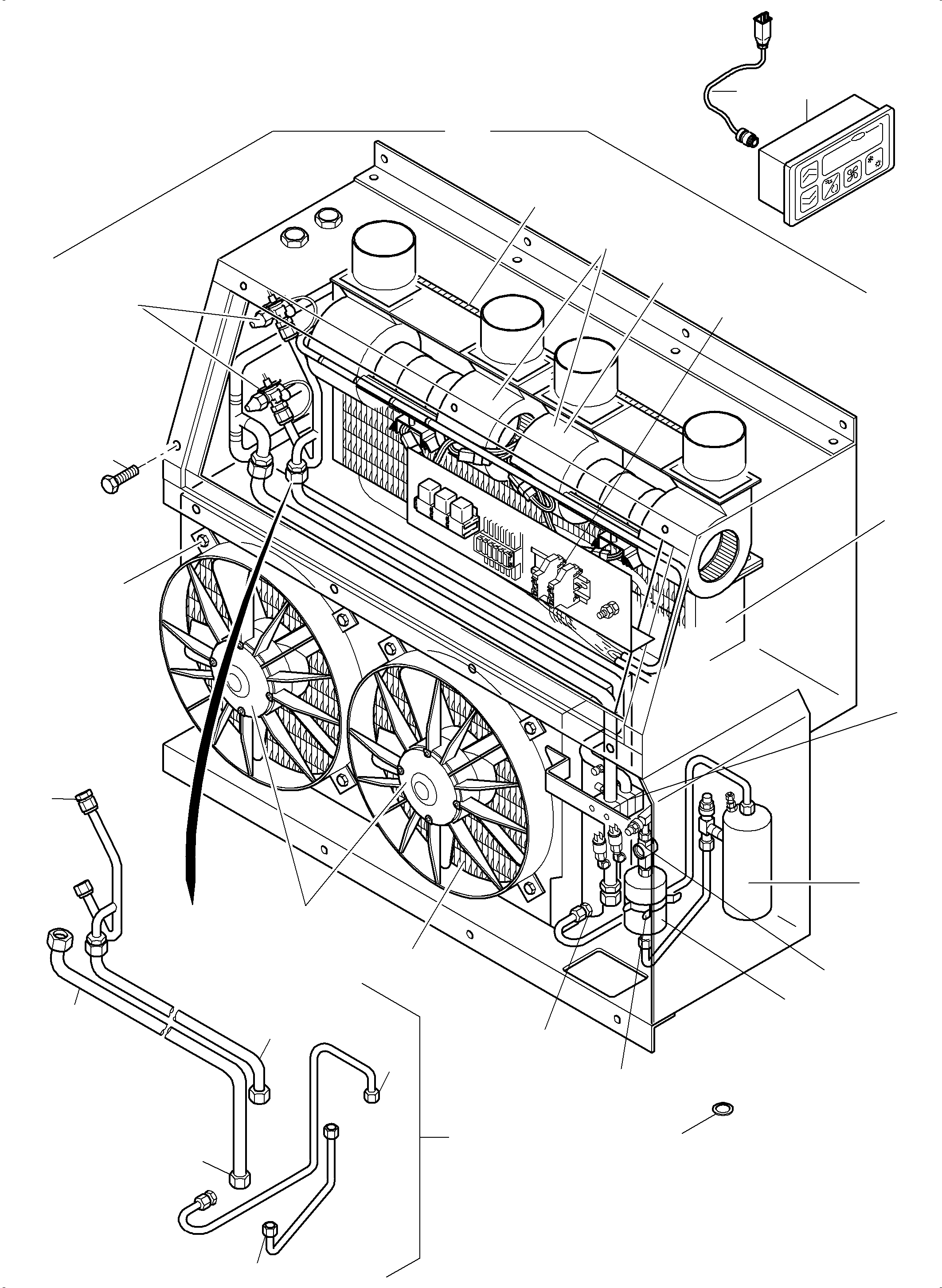 Excavators Mining Komatsu / PC4000-6E S/N 08280(G08280) / Air Conditioning Unit(991-1362a : 991-1362a)
