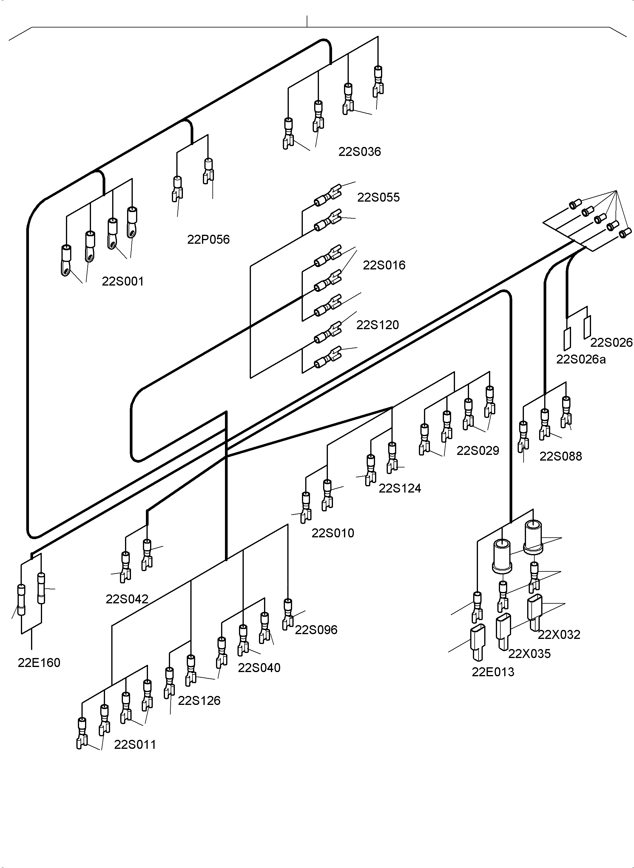 Excavators Mining Komatsu / PC4000-6E S/N 08280(G08280) / Cabin-Harnesses-Electric(356-2221c : 356-2221c)