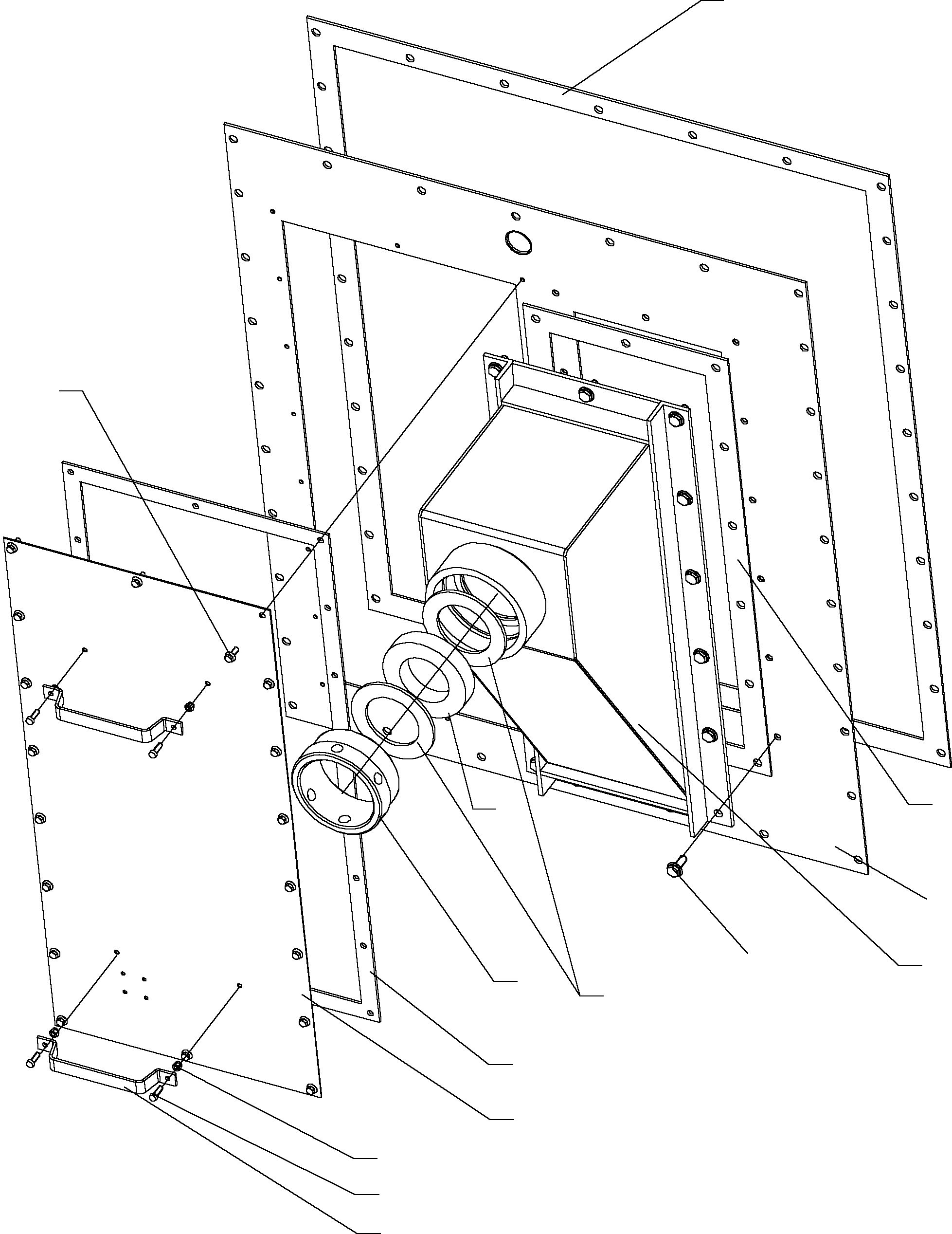 Komatsu parts book diagram for PC4000-6E S/N 08286: HOOD ASSY.