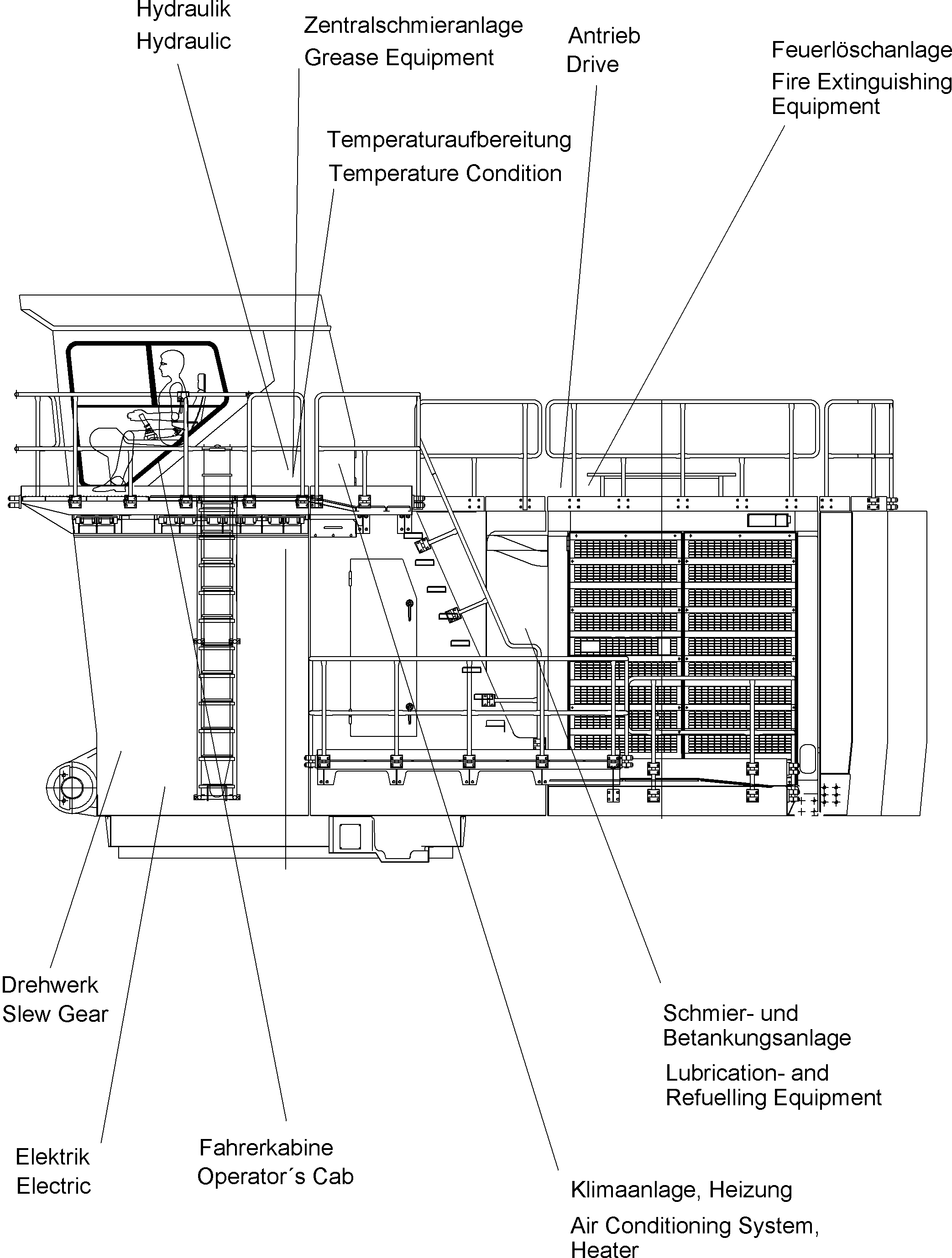 Komatsu parts book diagram for PC4000-6E S/N 08286: 