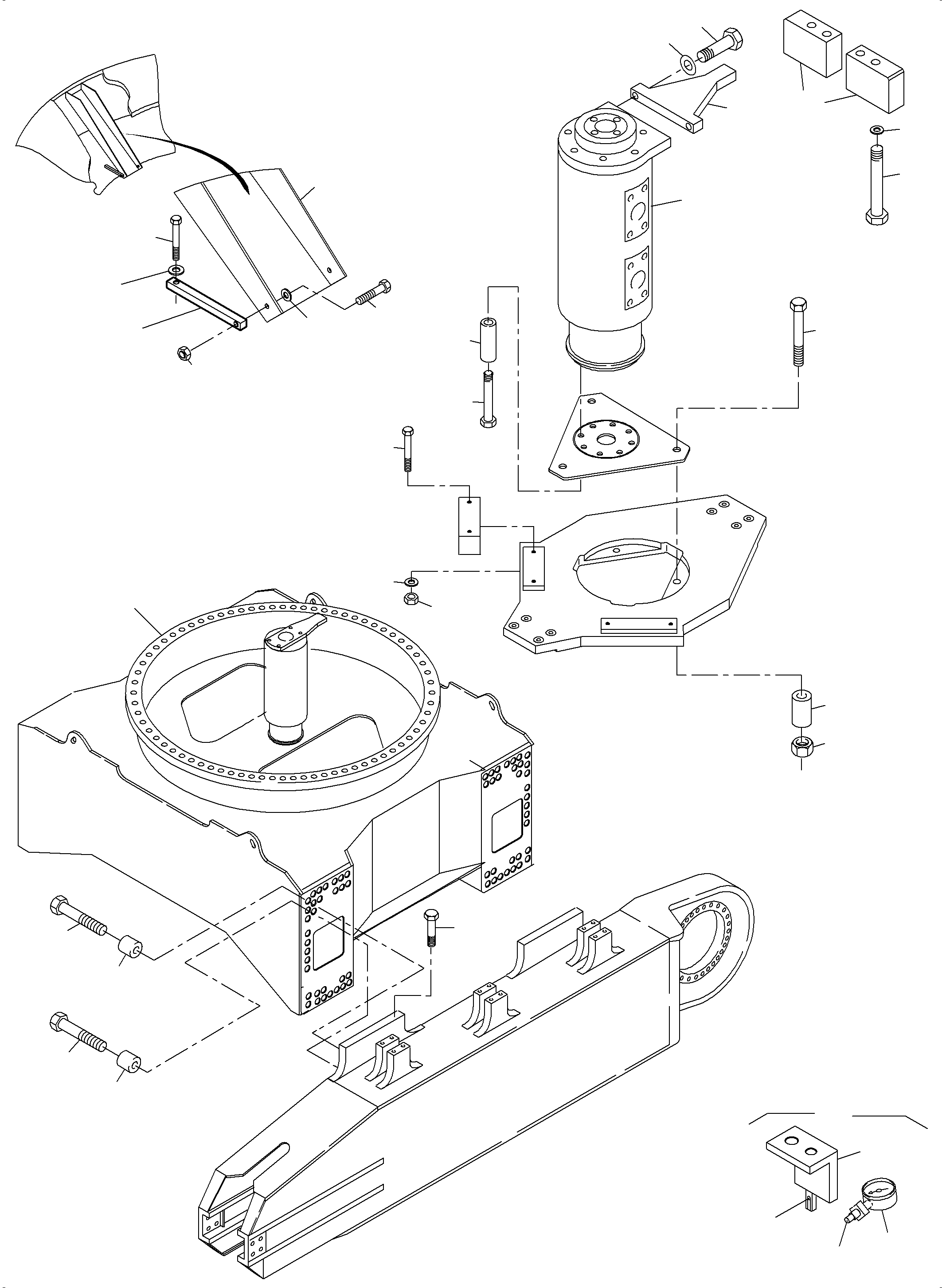 Komatsu parts book diagram for PC4000-6E S/N 08286: CARBODY