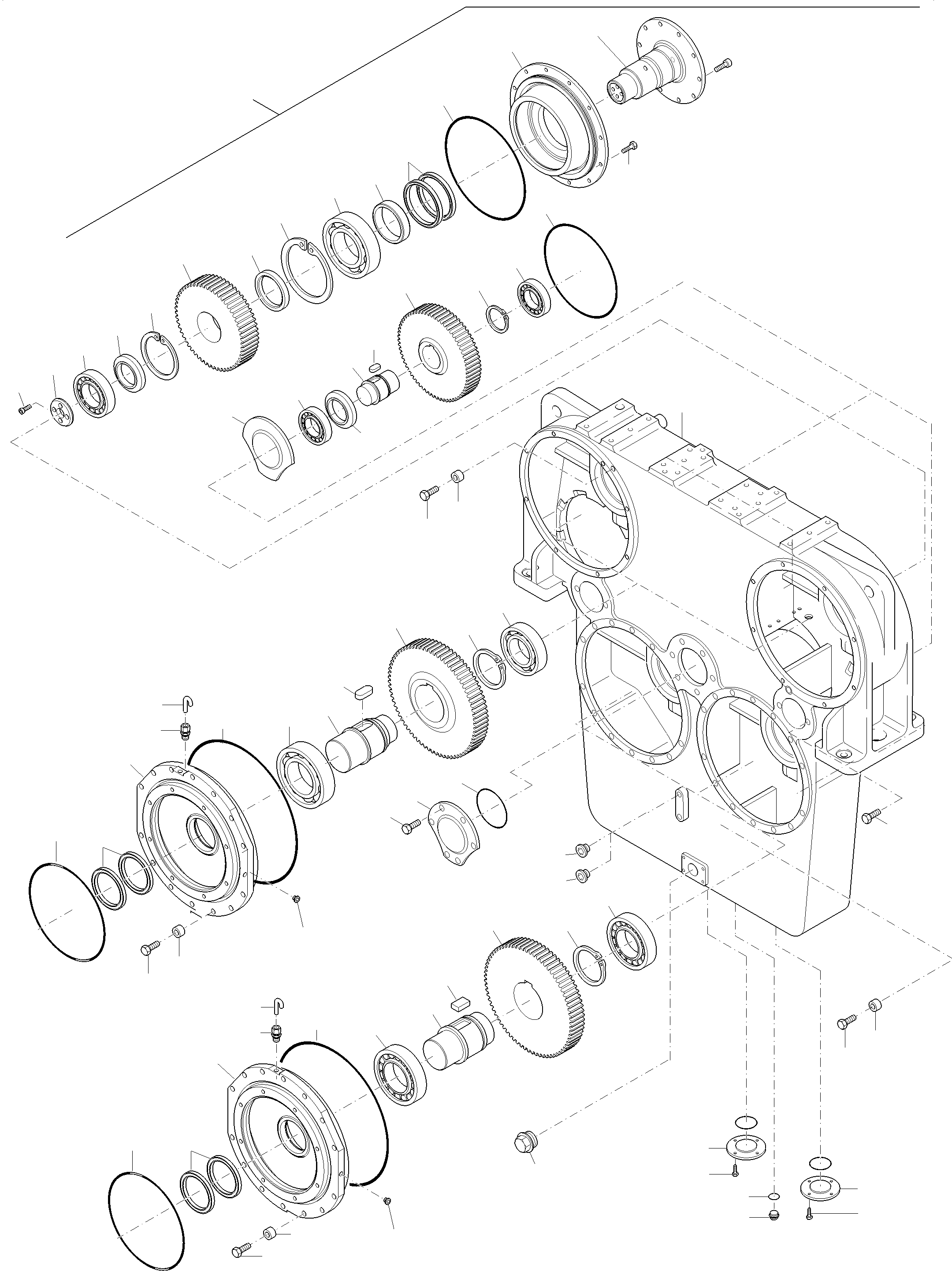 Komatsu parts book diagram for PC4000-6E S/N 08286: PUMP DISTRIBUTOR GEAR