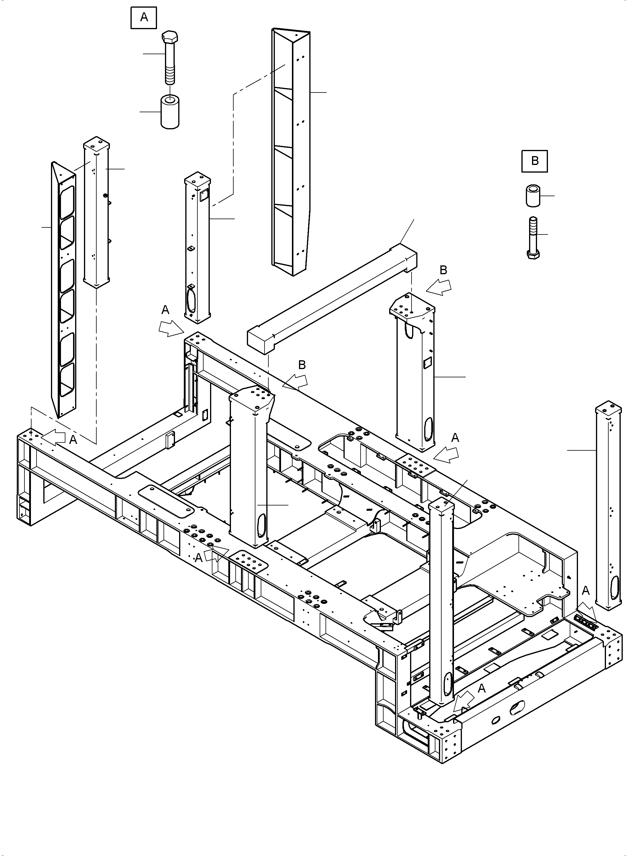 Komatsu parts book diagram for PC4000-6E S/N 08286: COVERING, ENGINE HOUSING