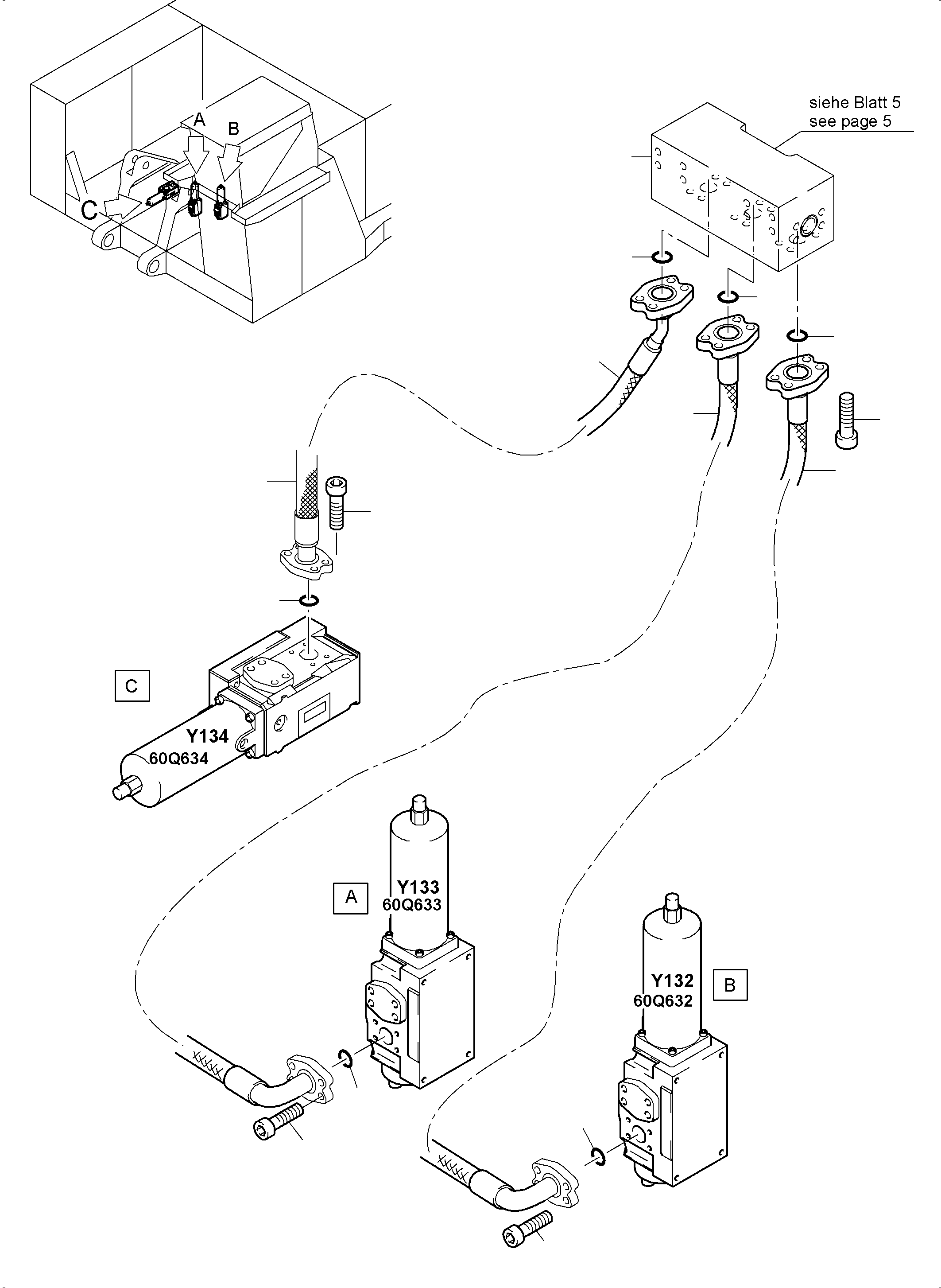 Komatsu parts book diagram for PC4000-6E S/N 08286: FLOAT POSITION