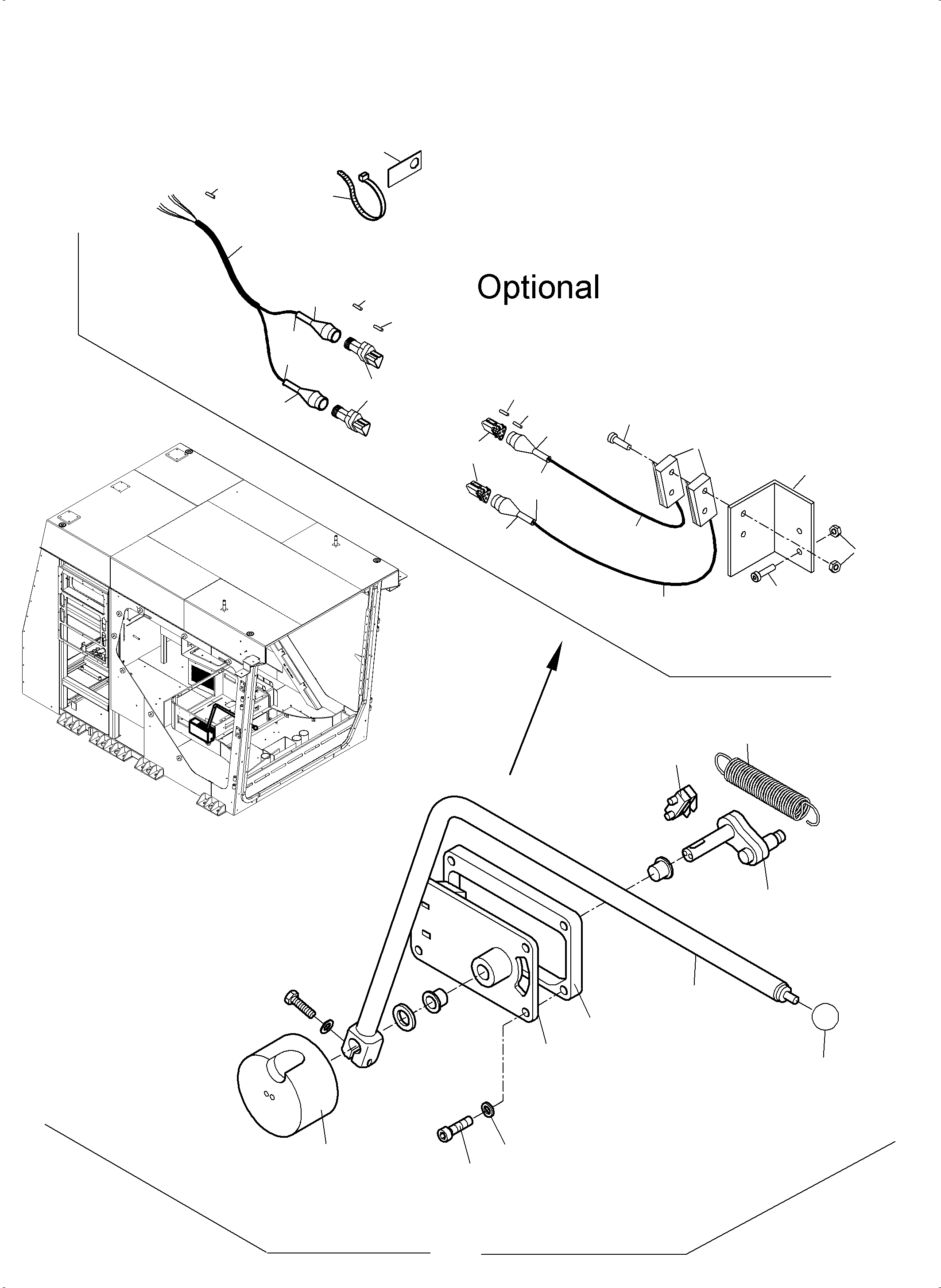 Komatsu parts book diagram for PC4000-6E S/N 08286: OPERATOR'S CAB PART 1