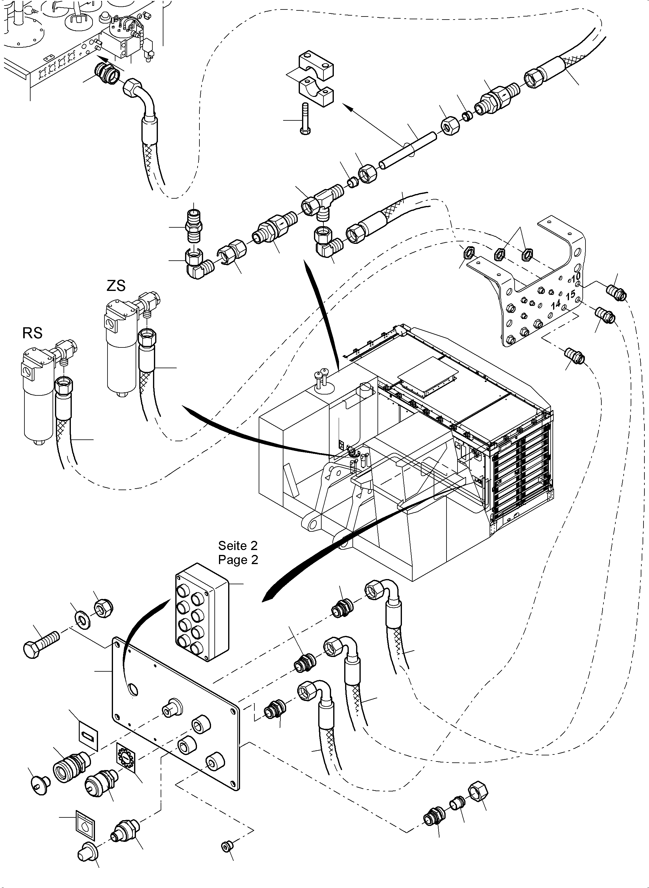 Komatsu parts book diagram for PC4000-6E S/N 08286: REFUELING EQUIPMENT