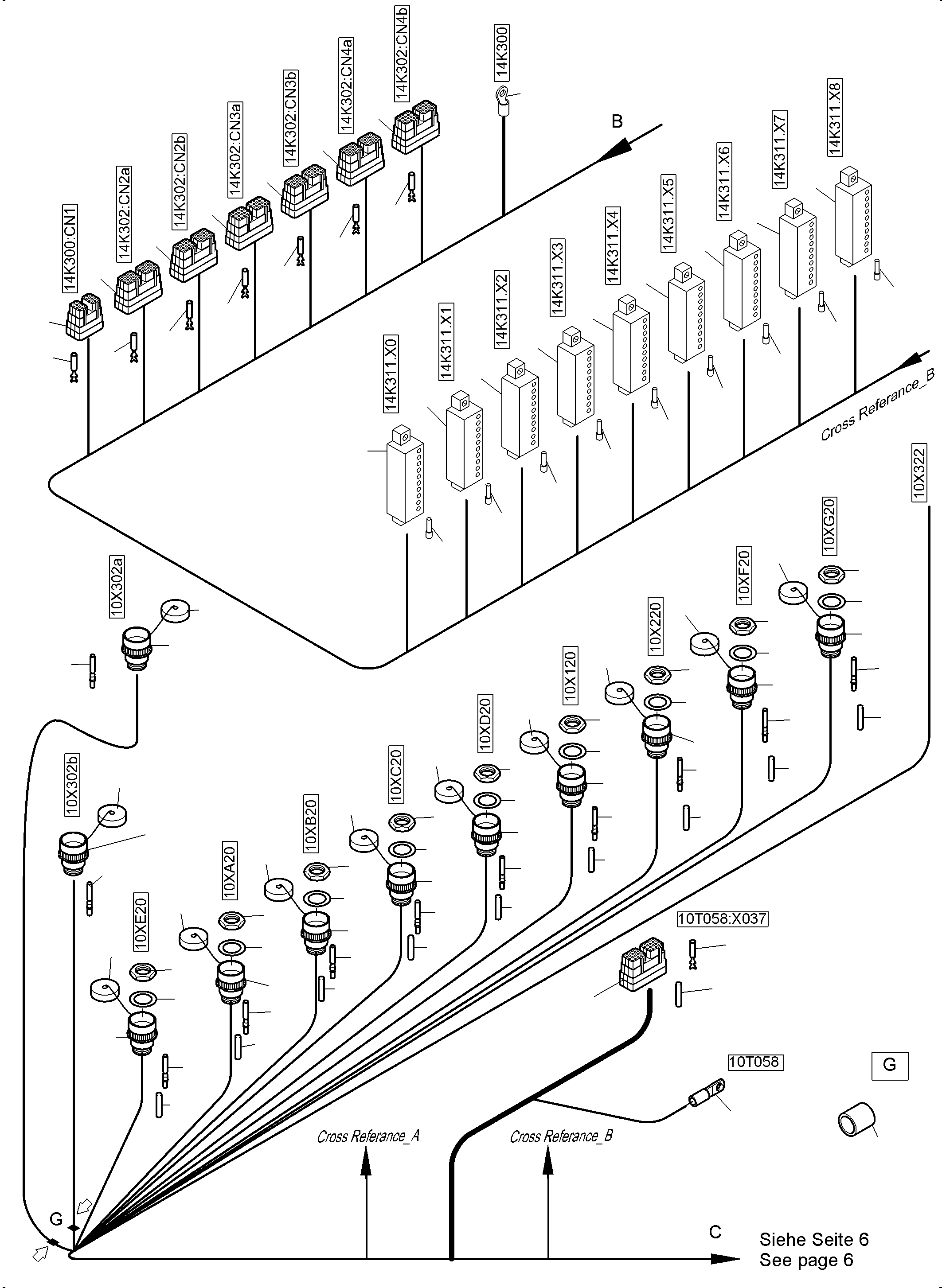 Komatsu parts book diagram for PC4000-6E S/N 08286: ELECTIC - CAB SUPPORT
