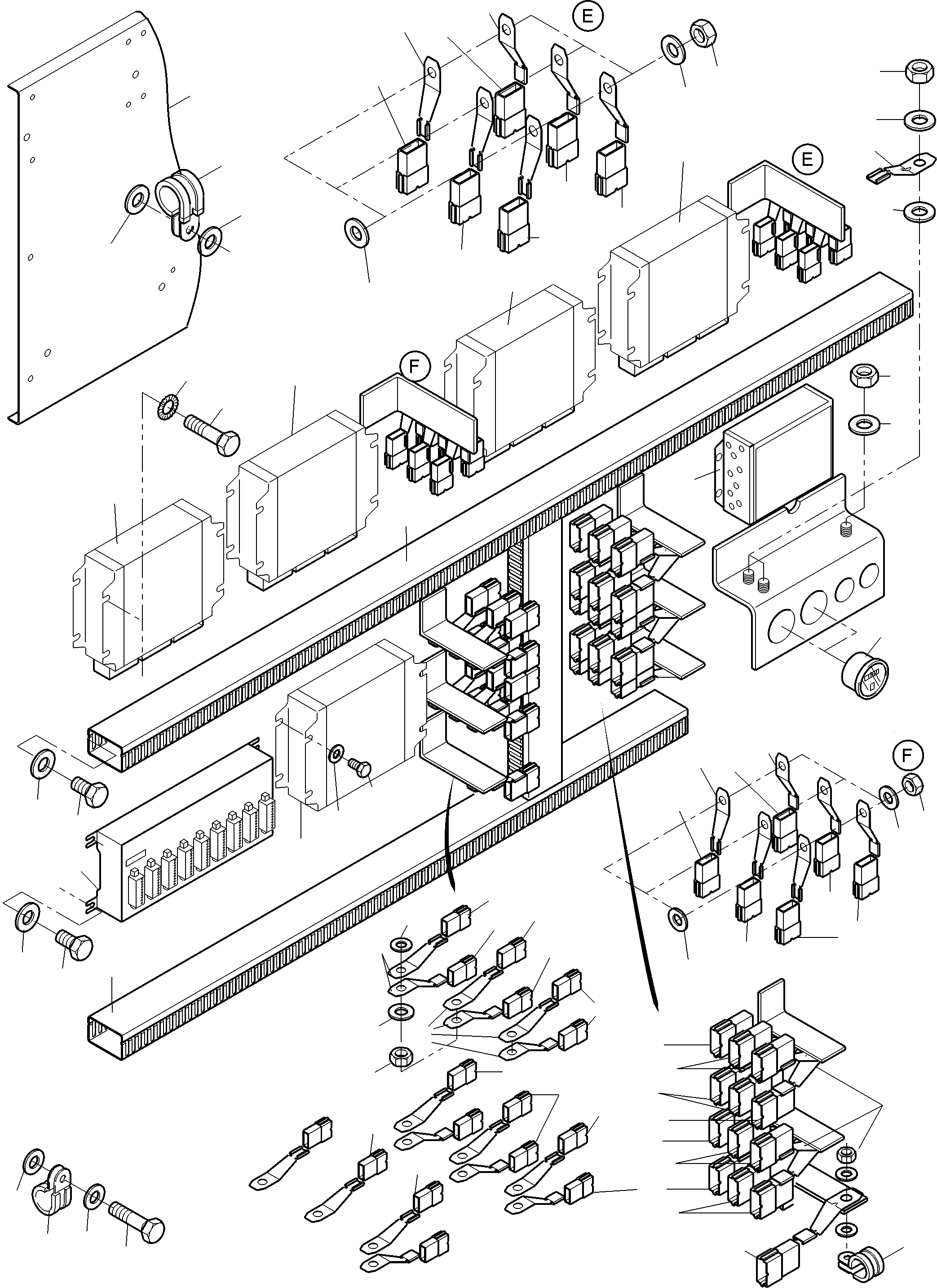 Komatsu parts book diagram for PC4000-6E S/N 08286: CONTROLLER-CAB SUPPORT-LOCATION 14