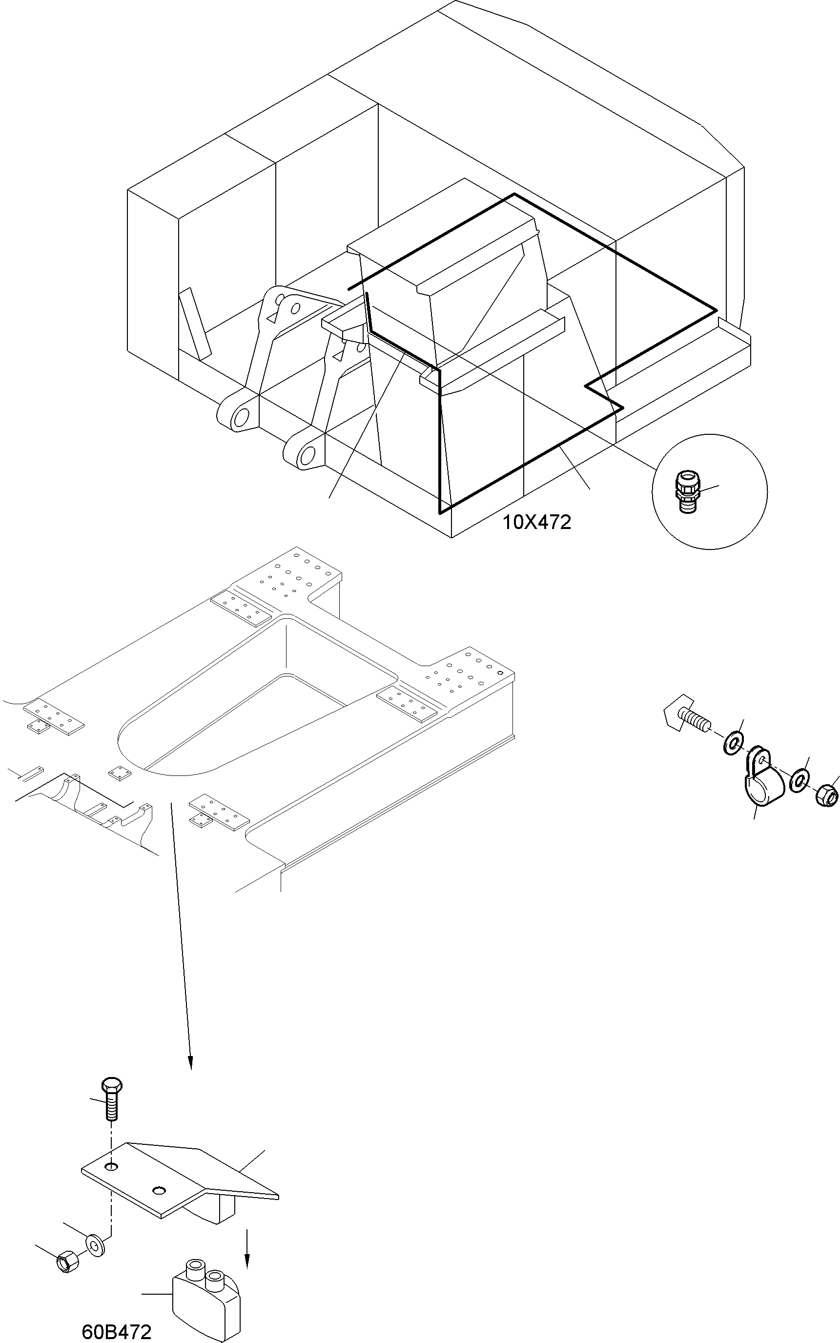 Komatsu parts book diagram for PC4000-6E S/N 08286: CAMERASYSTEM - CABLE SUPPLY