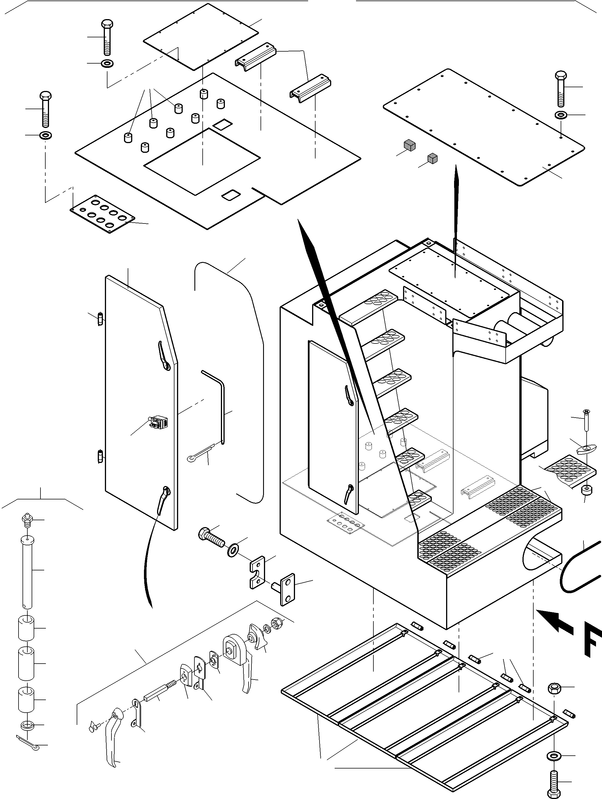Komatsu parts book diagram for PC4000-6E S/N 08286: SWITCH CABINET (MS)