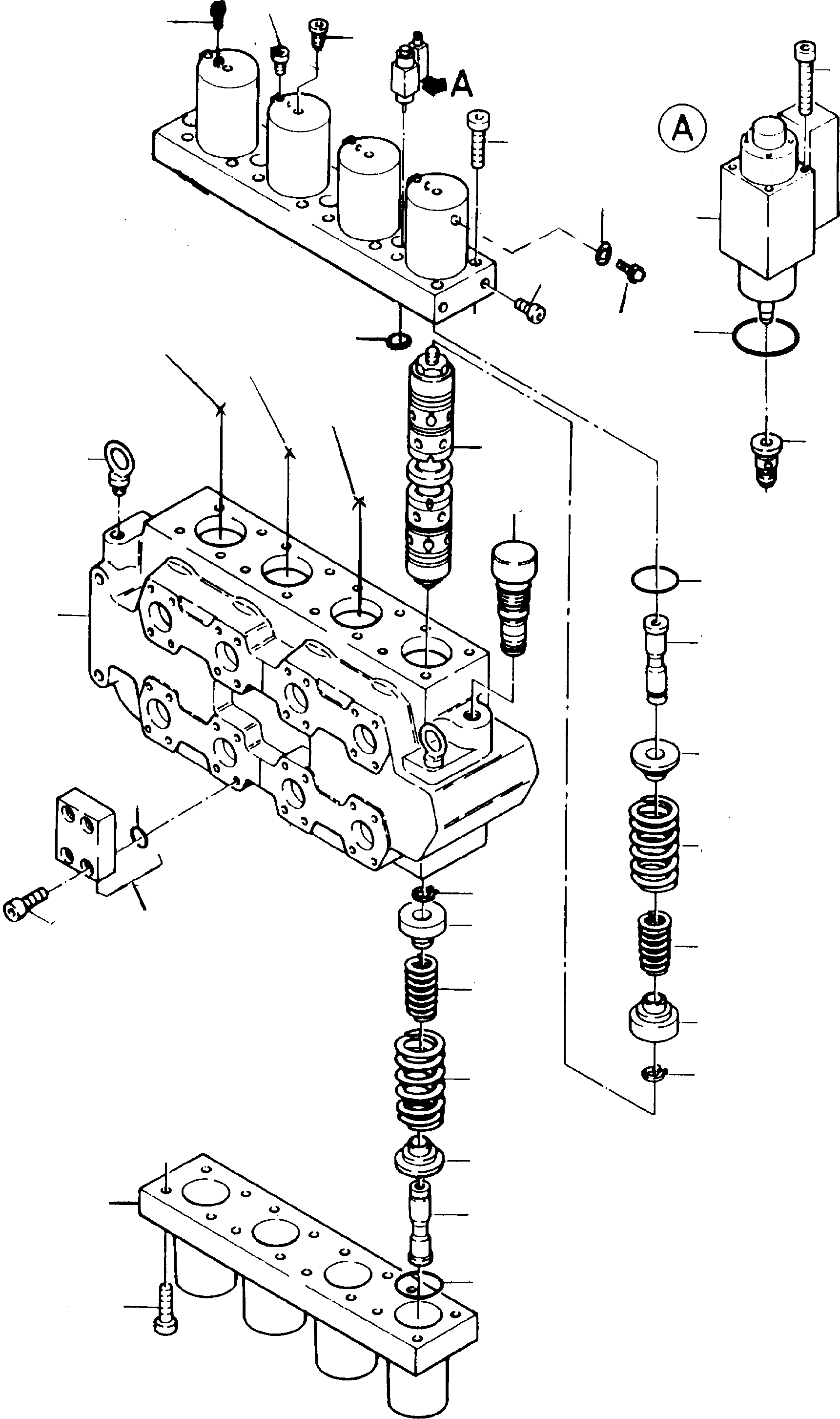 Excavators Mining Komatsu / PC8000-1E S/N 12022(G12022) / 4-Fold Control Block(090-1865a : 090-1865a)